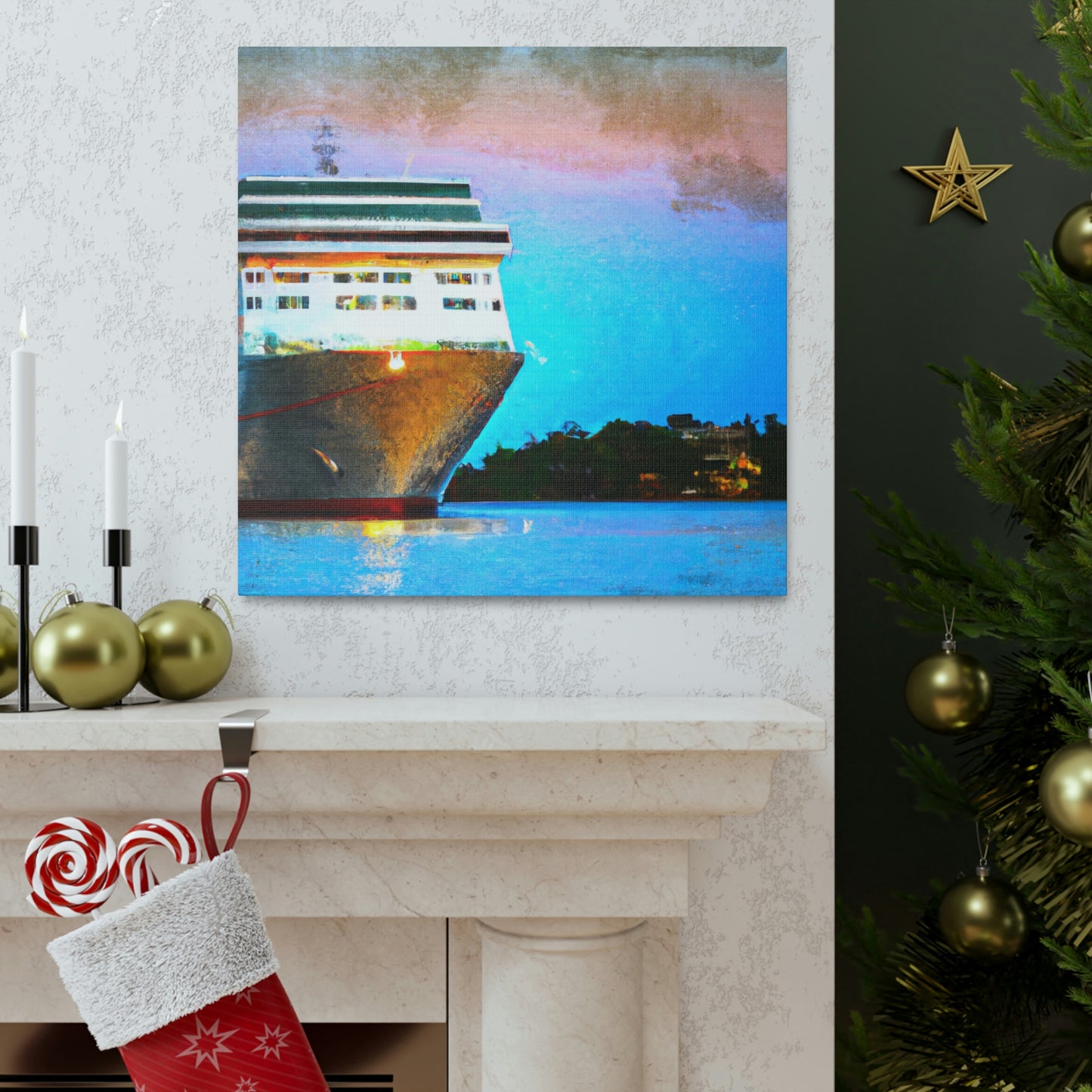 "Cruise Ship Symphony Scene" - Canvas