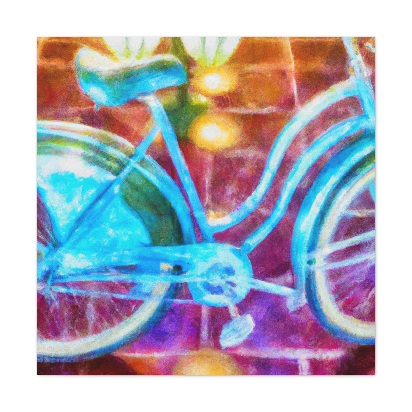 "Riding in Style: Bike" - Canvas