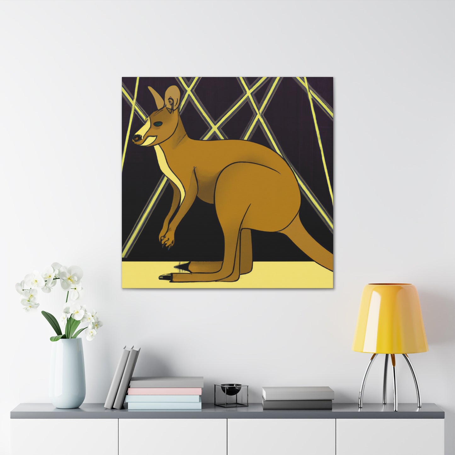 "Gleaming Wallaby Splendor" - Canvas