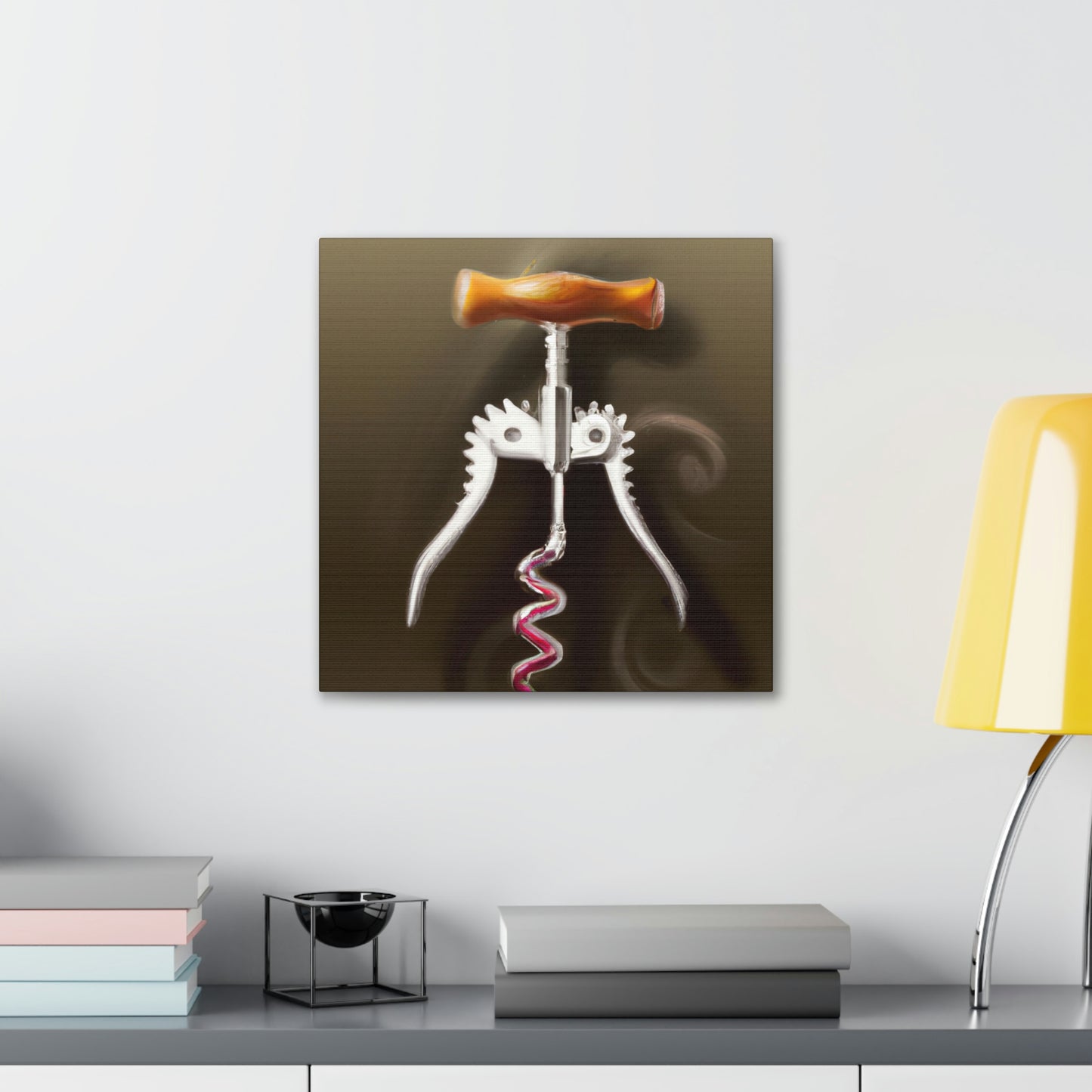 "Corkscrew Twisting Metal" - Canvas