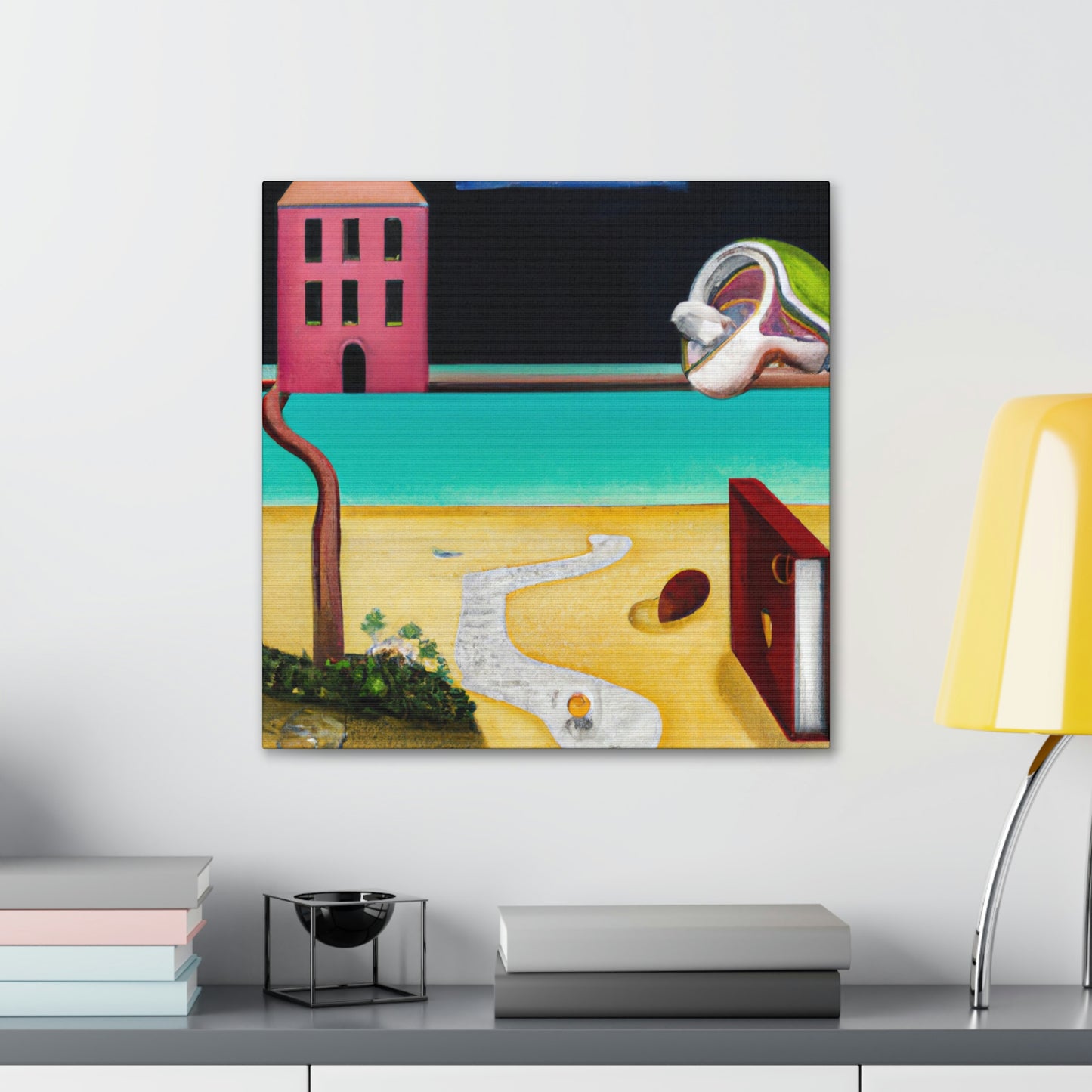 "Tropical Beach Mirage" - Canvas