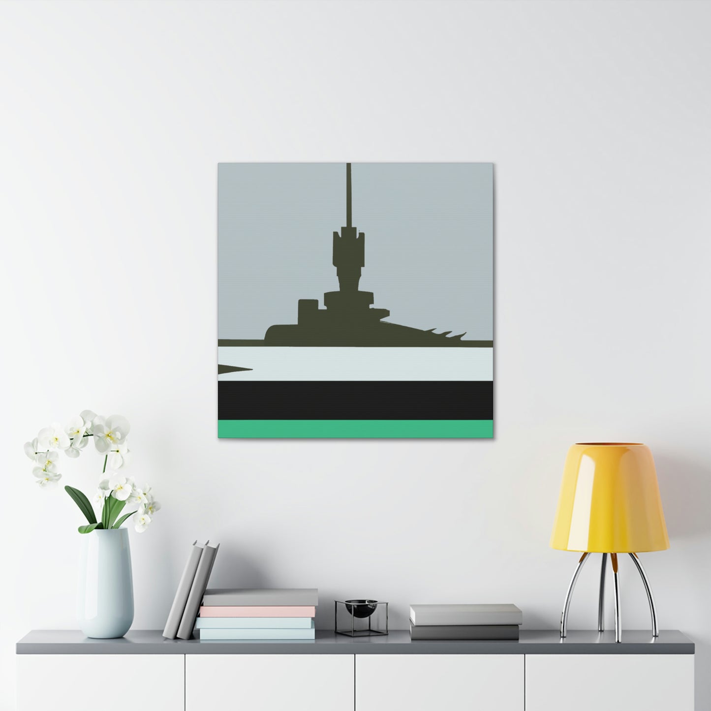 "Battleship Minimalism" - Canvas