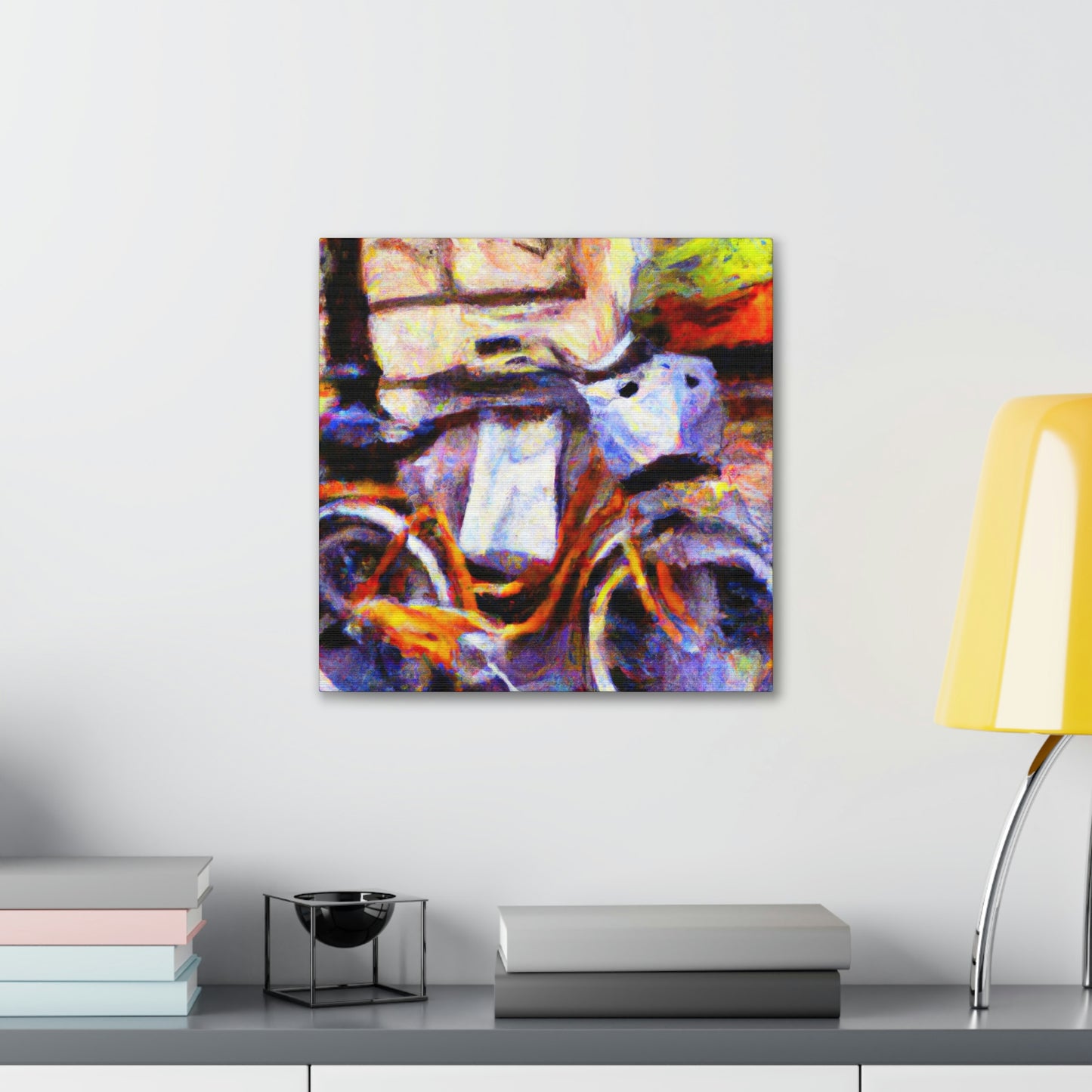 "Bicycle at Sunrise Impression" - Canvas