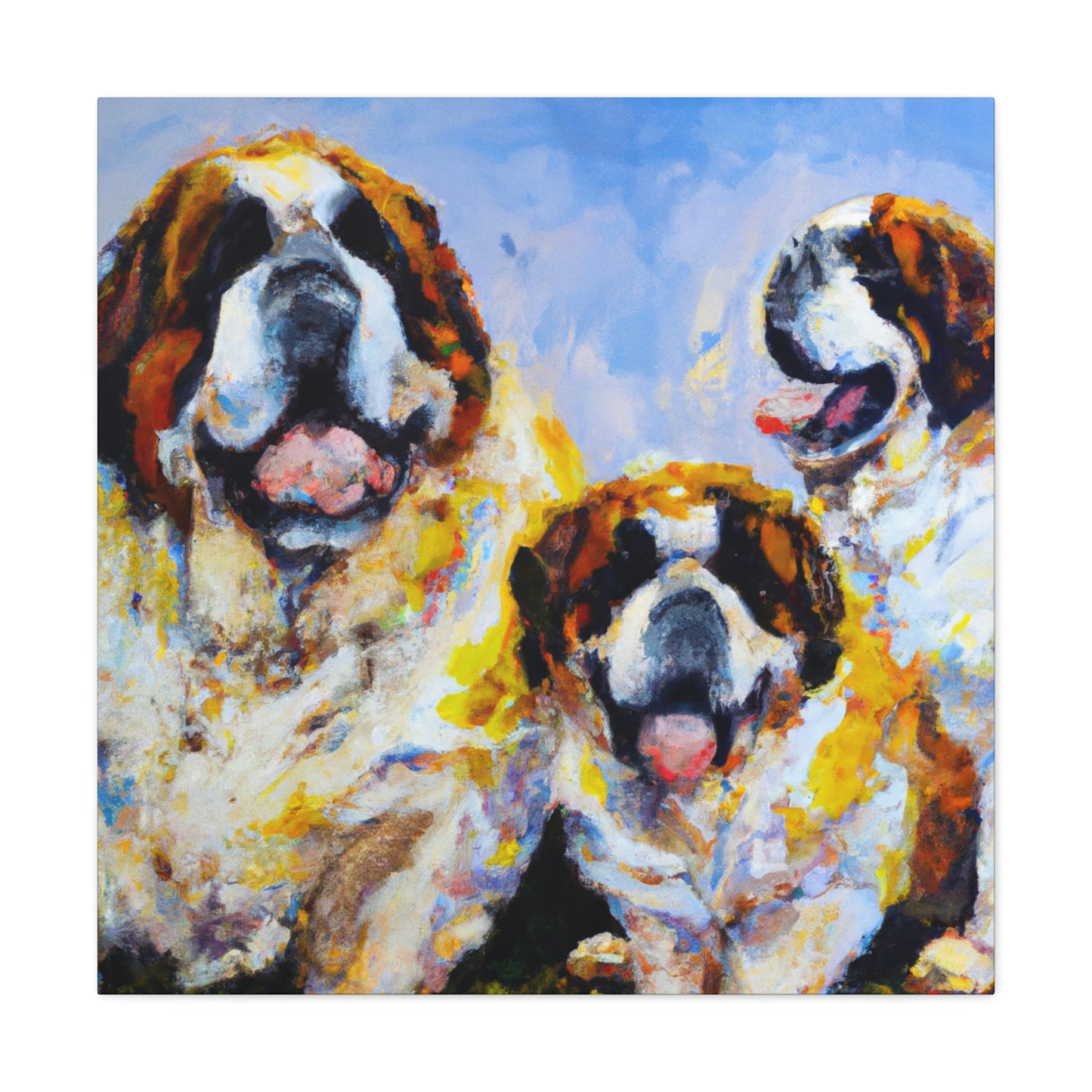 Saint Bernard's Majesty - Canvas