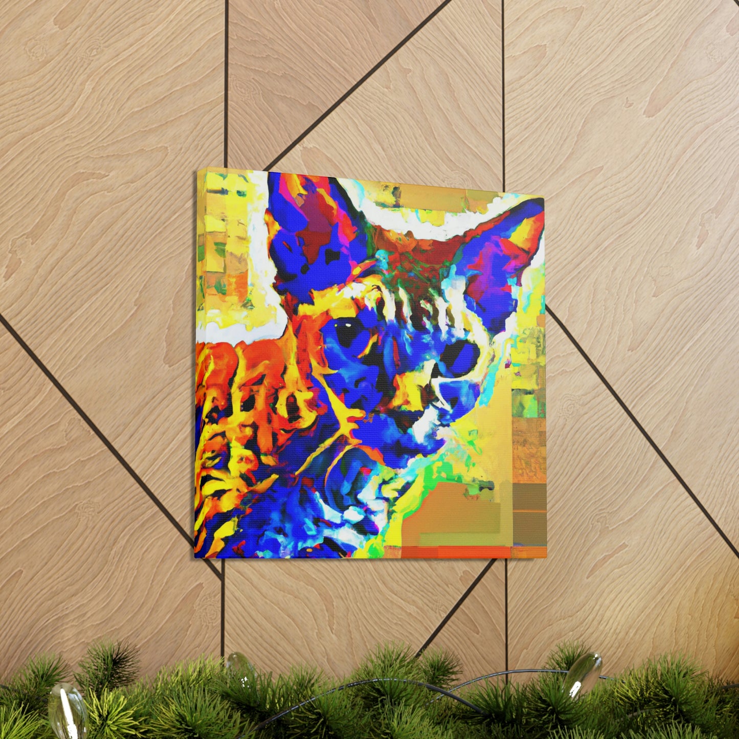 "Pop Art Devon Rex" - Canvas