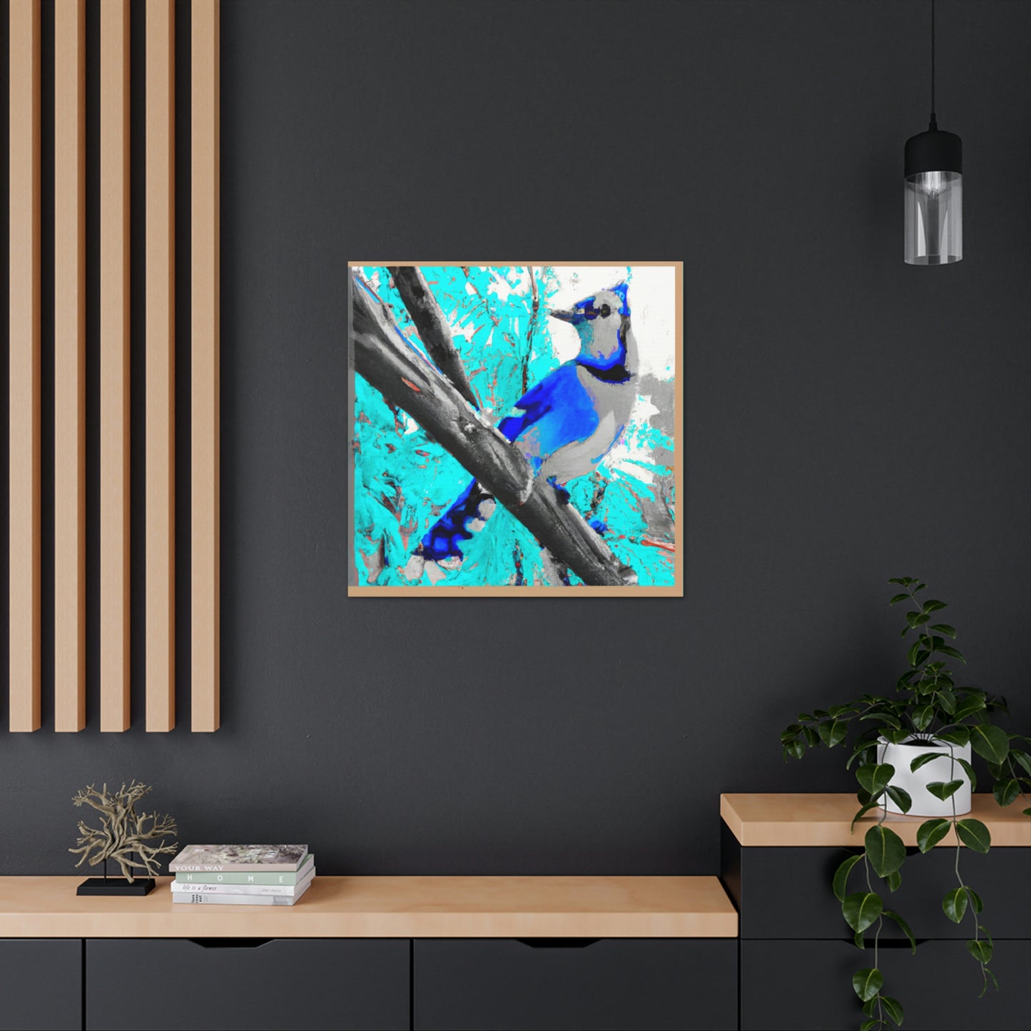 "A Blue Jay's Flight" - Canvas