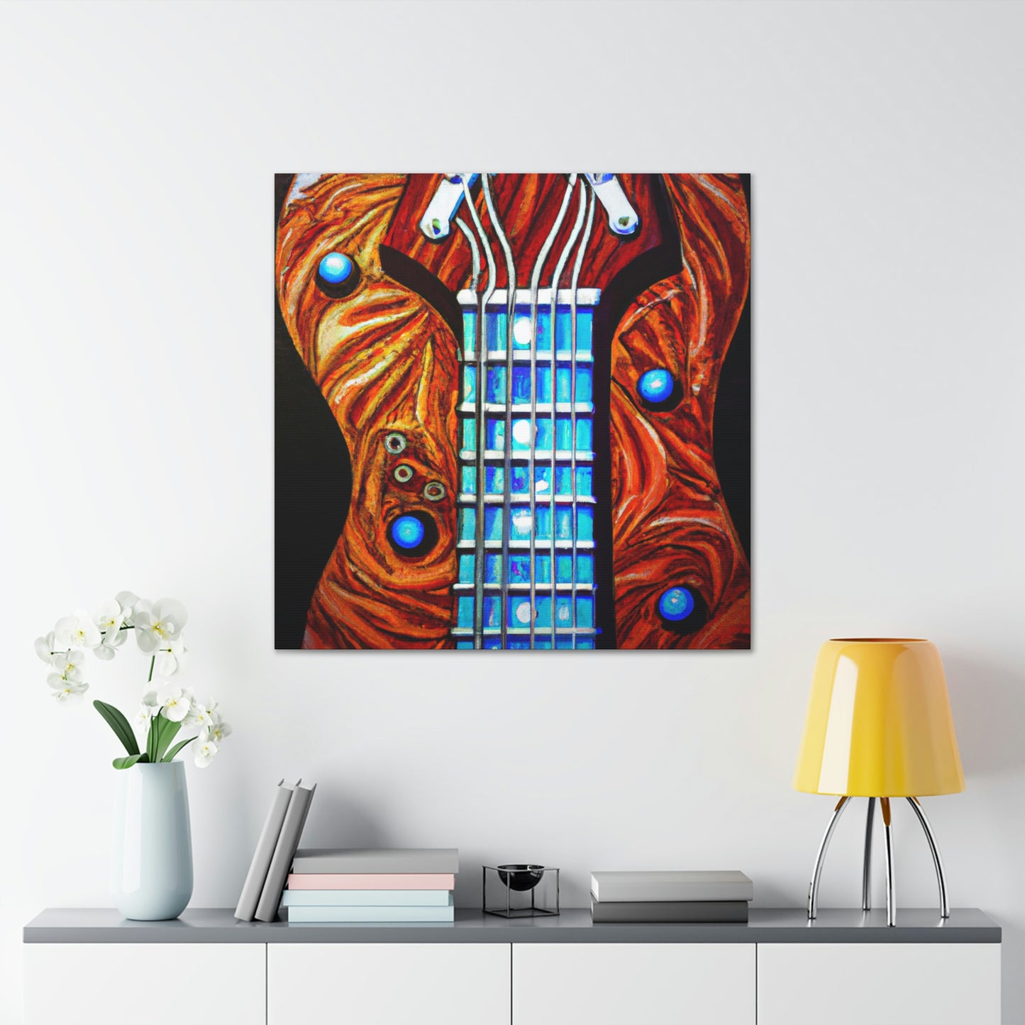 "Guitar Resonance Dreaming" - Canvas