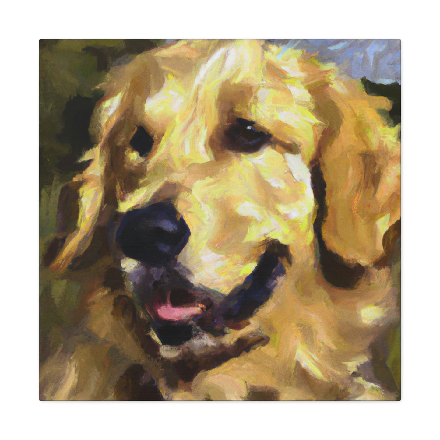 Golden Retriever Surrealism - Canvas