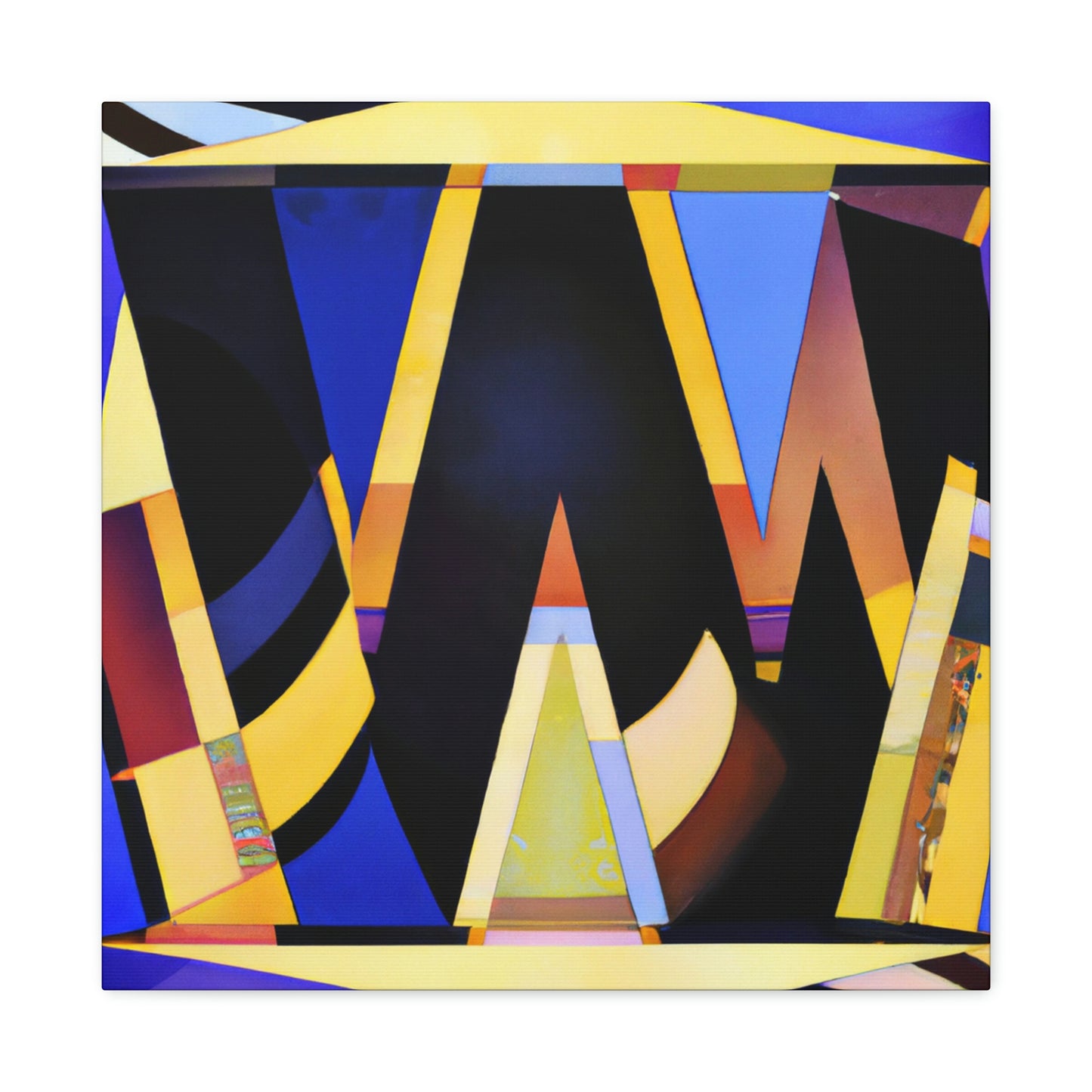 "Gleaming Wishes Art Deco" - Canvas