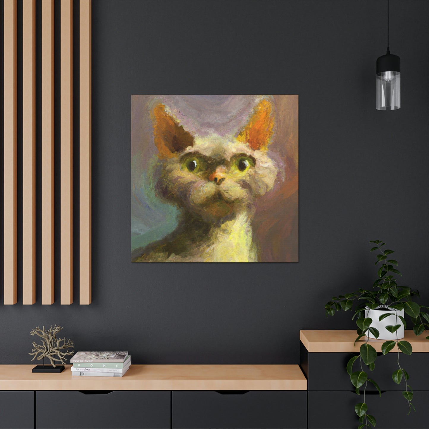 "Devon Rex Majesty" - Canvas