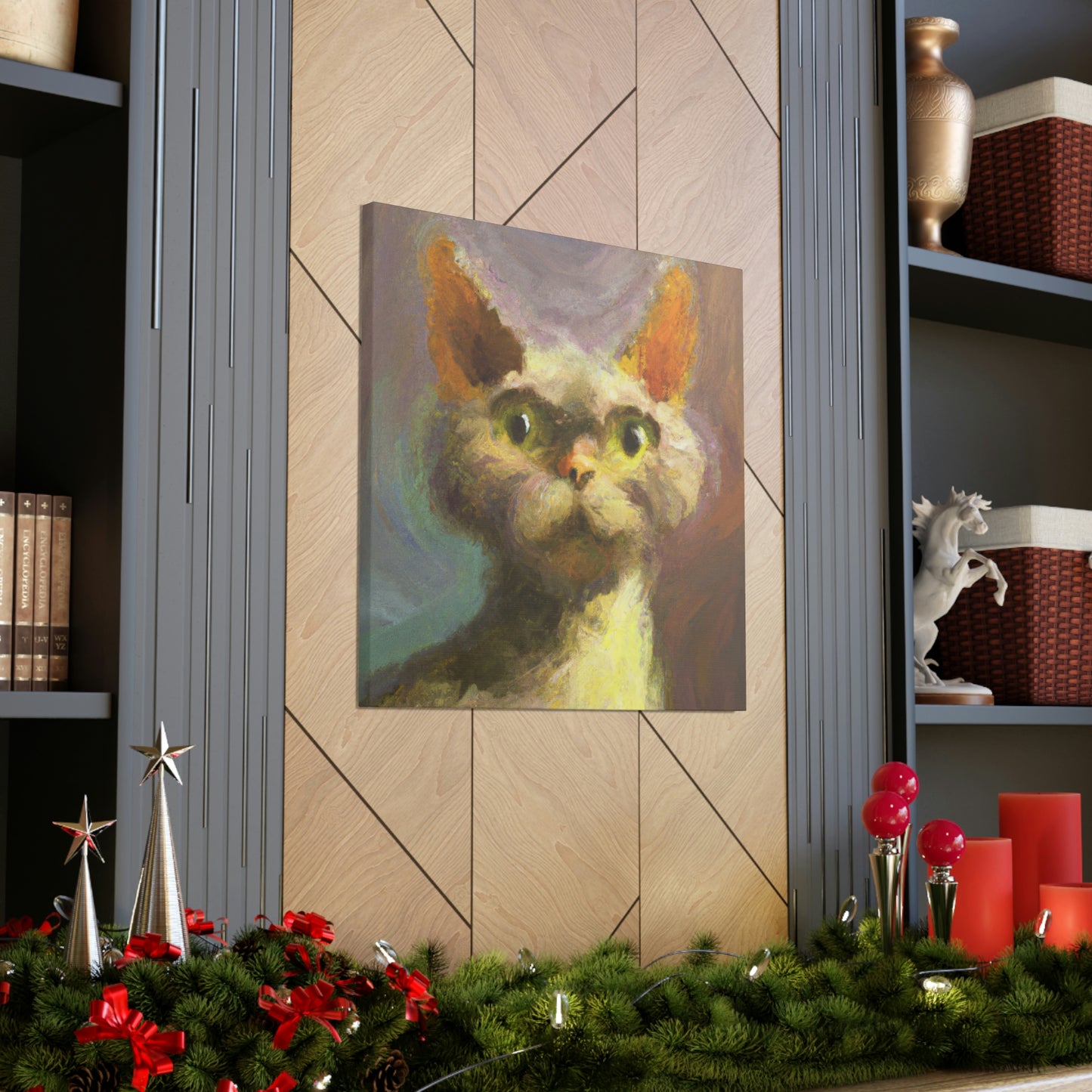 "Devon Rex Majesty" - Canvas