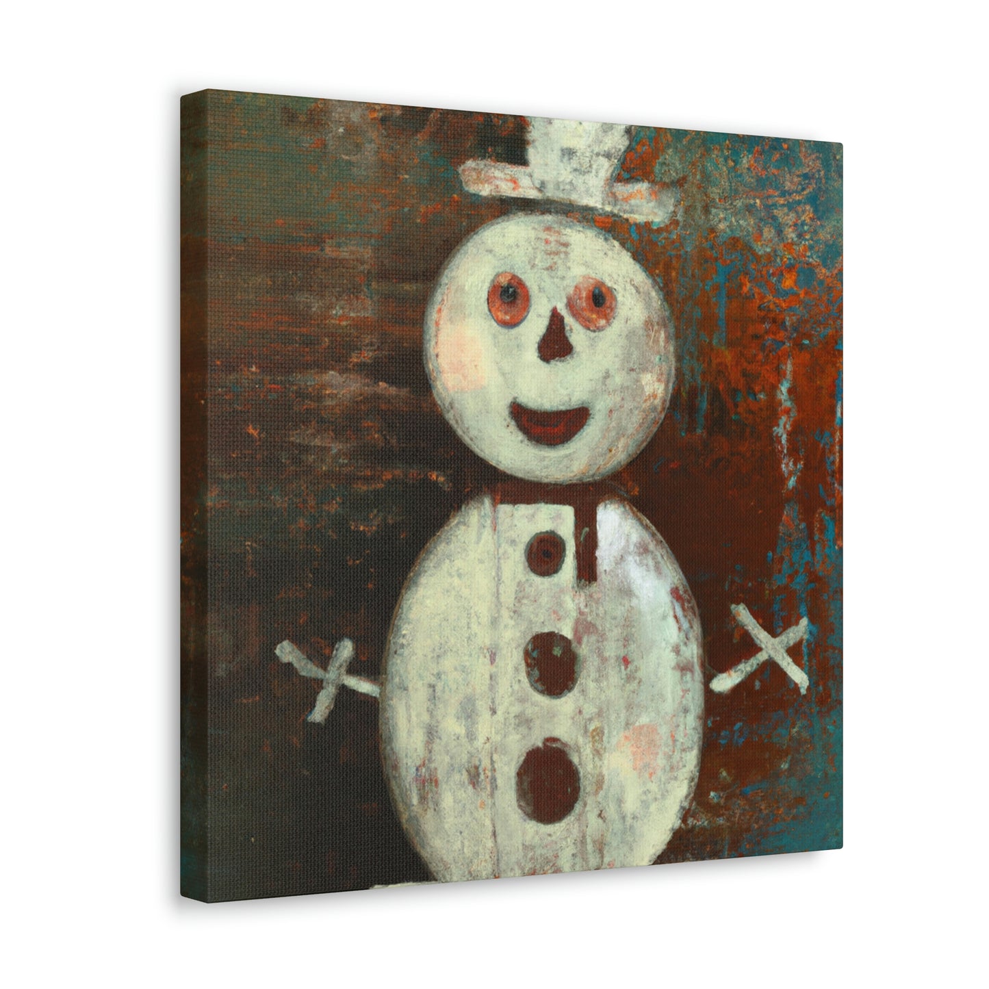 "Snowman in Expressionism" - Canvas