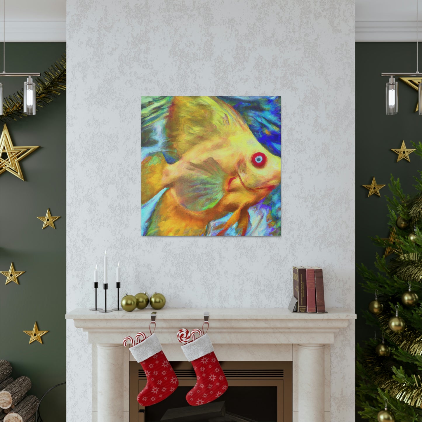 "Angelic Fish Dreamscape" - Canvas