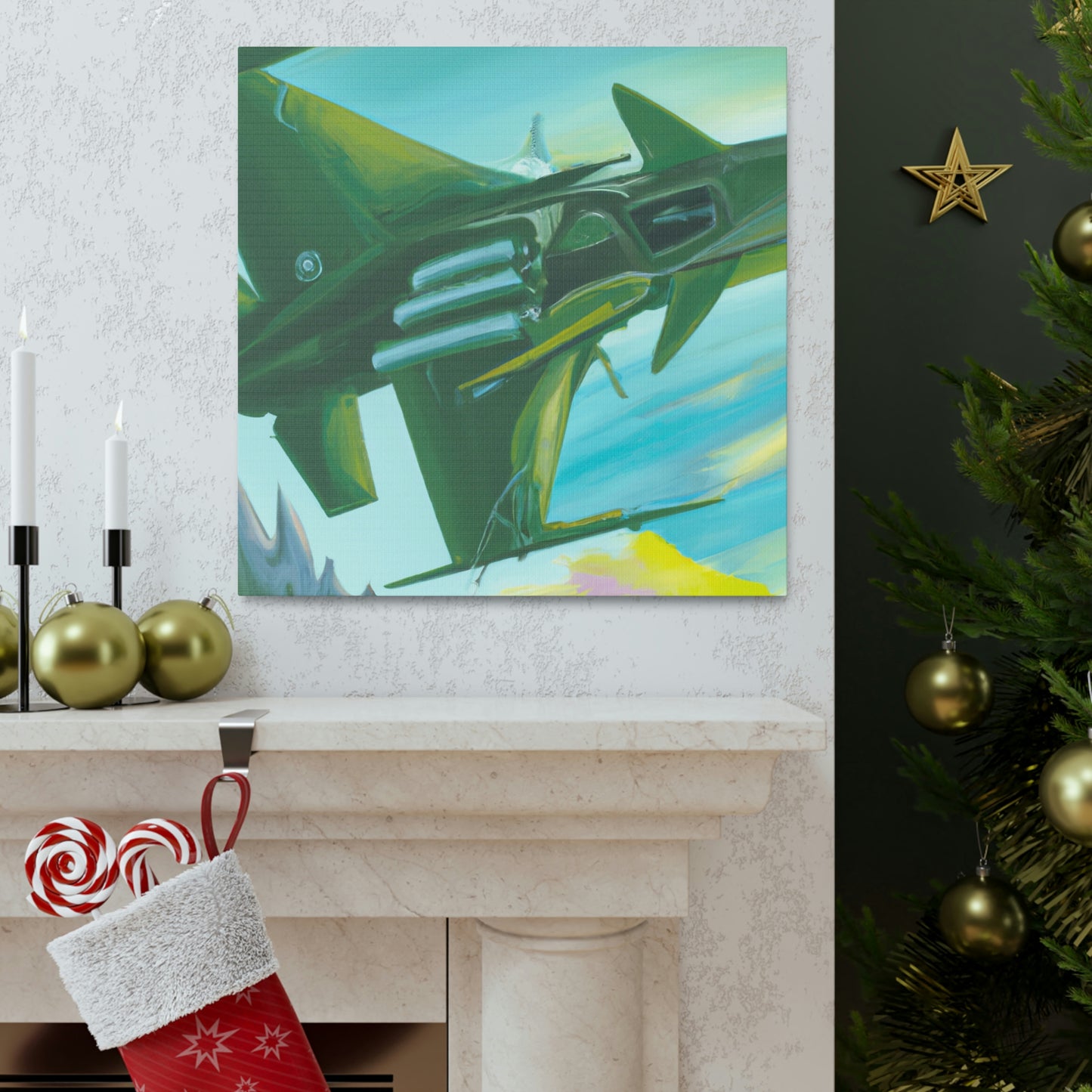 Jet Fighter Surrealism - Canvas