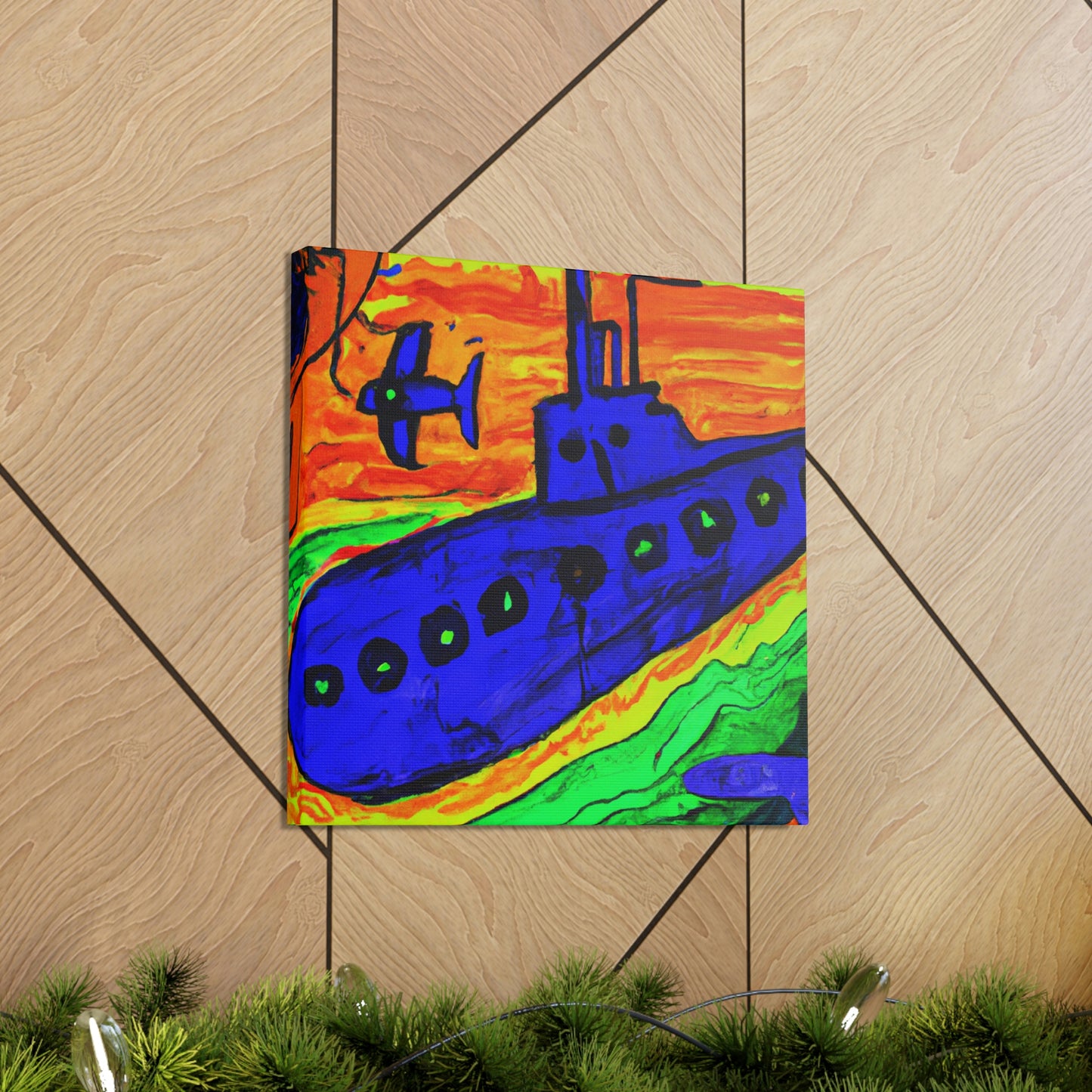 Submarine in Fauve Colors - Canvas