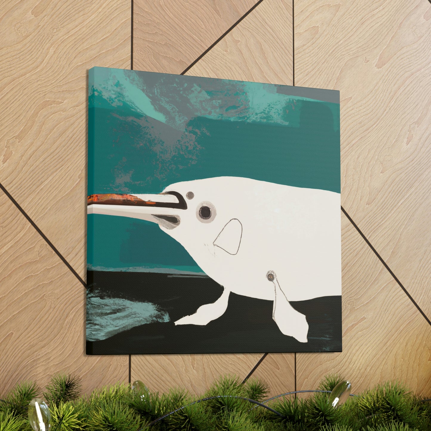 "Narwhal Dreaming Blue" - Canvas