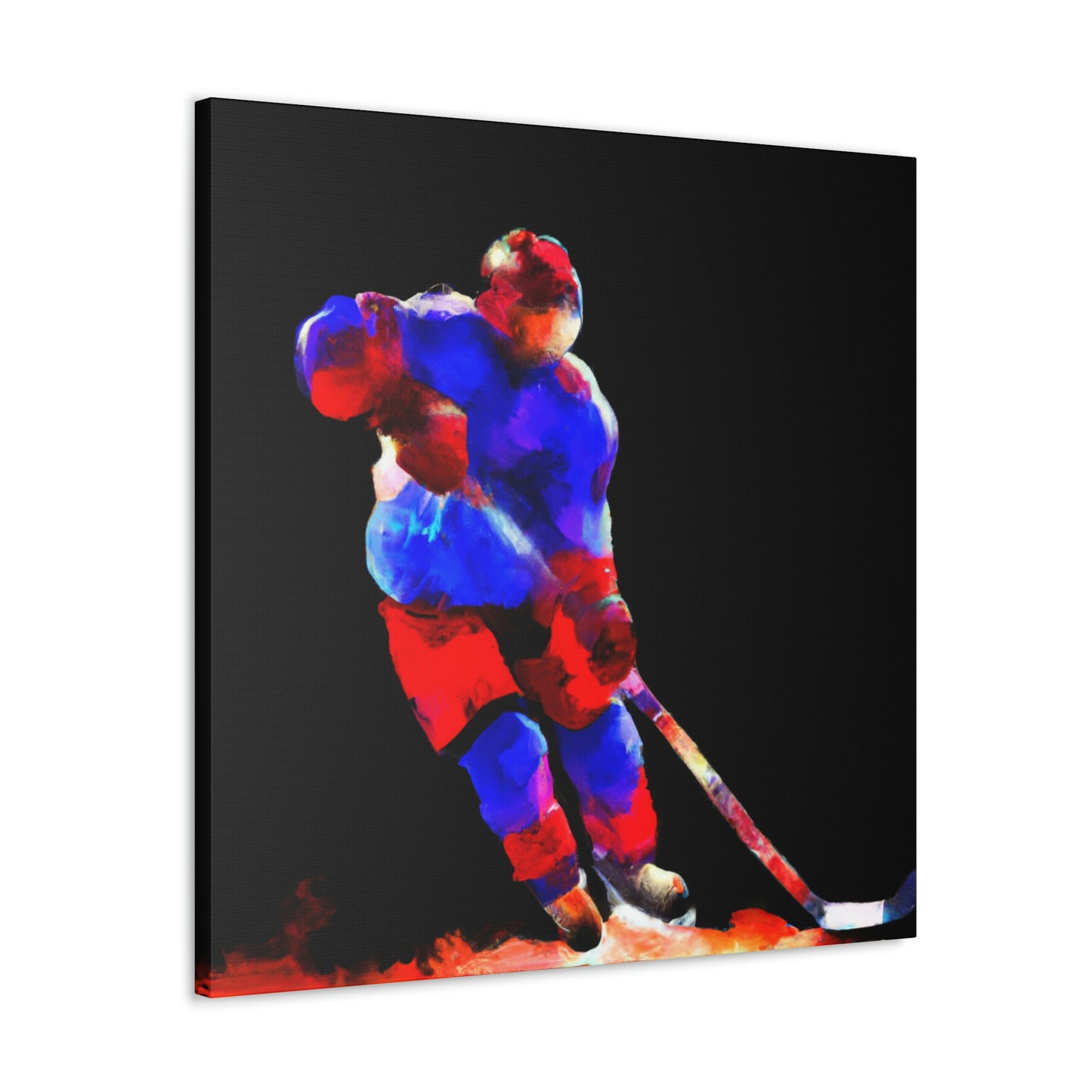 Hockey on Ice Art - Canvas