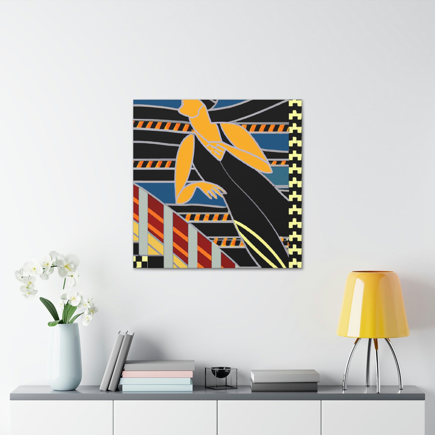 "Ocean of Art Deco" - Canvas