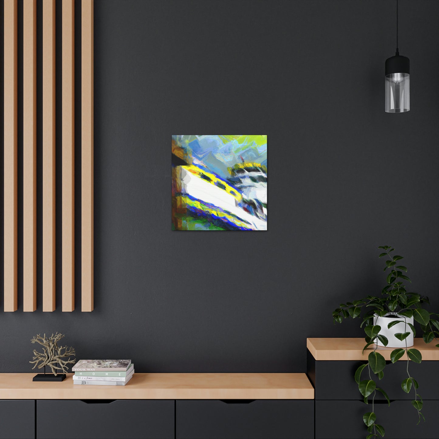 Ferry Across The River - Canvas