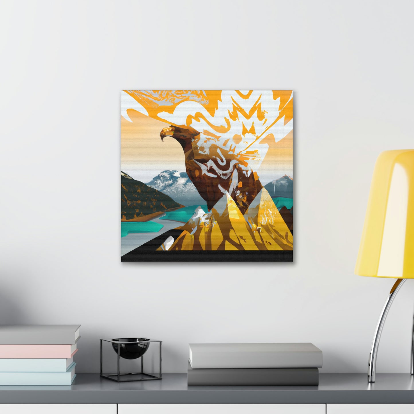 Golden Eagle Soaring High - Canvas