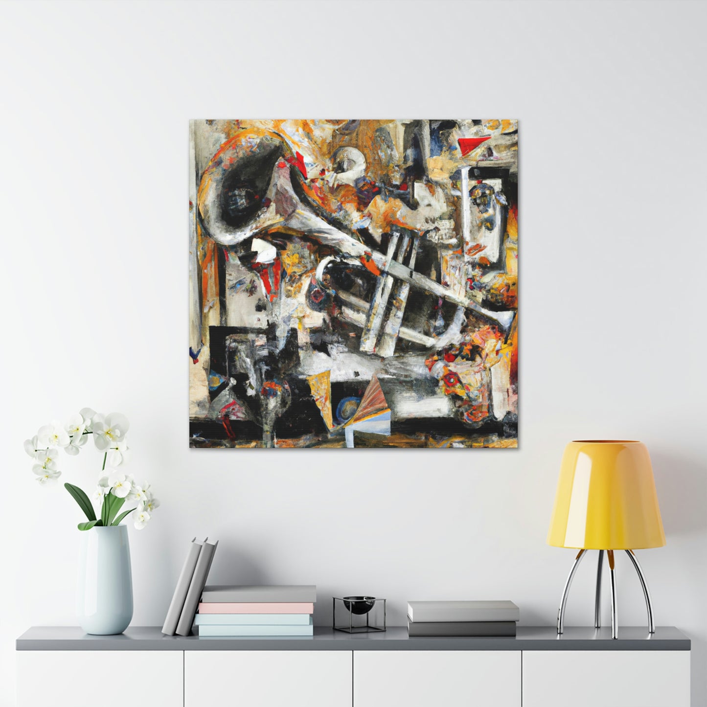 Trombone in Abstraction - Canvas