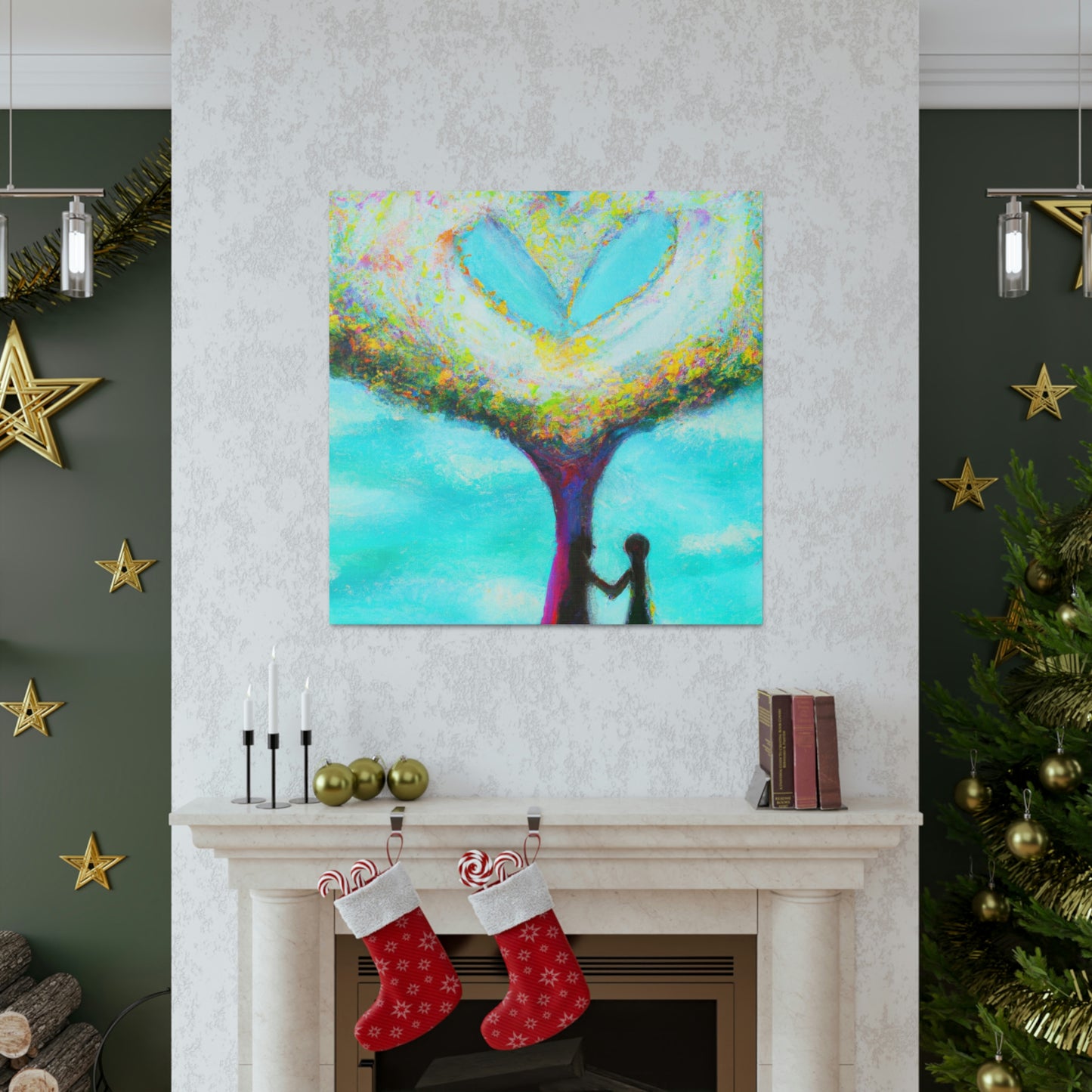 "Love Tree Abstracted" - Canvas