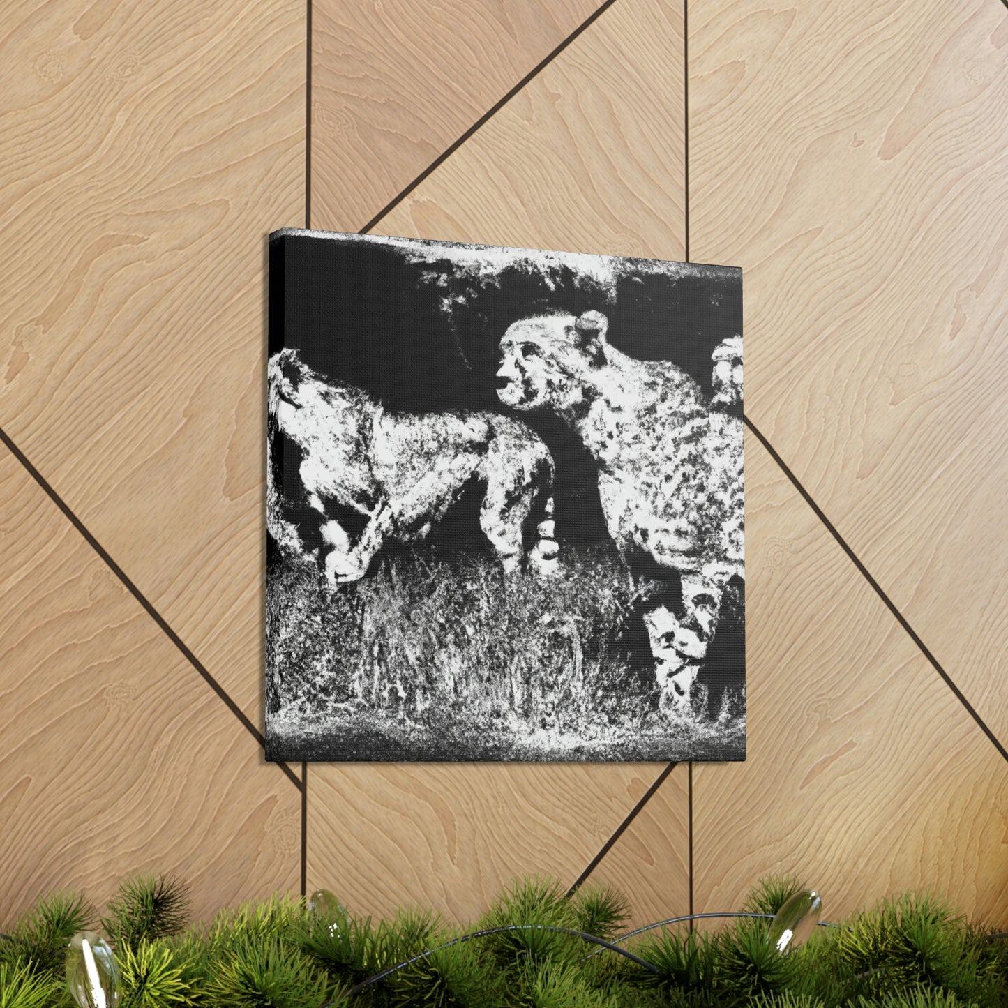 Cheetah in Abstract Form - Canvas