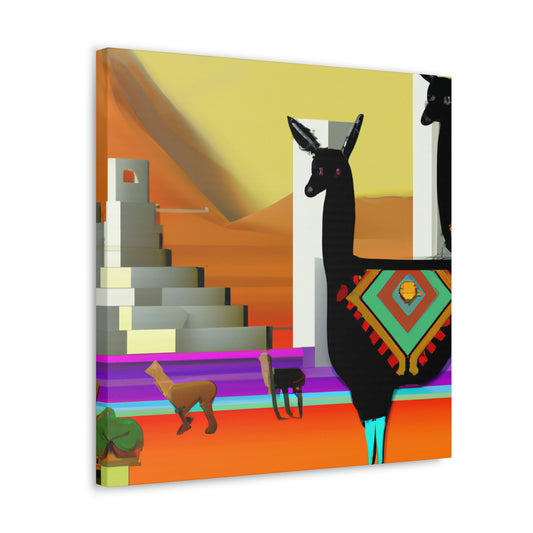 Dazzling Deco Llama - Canvas