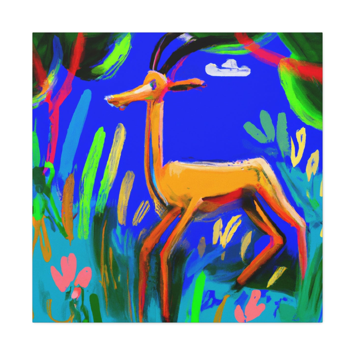 Gazelle in Expressionism - Canvas