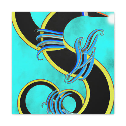 "Eel in Art Deco" - Canvas