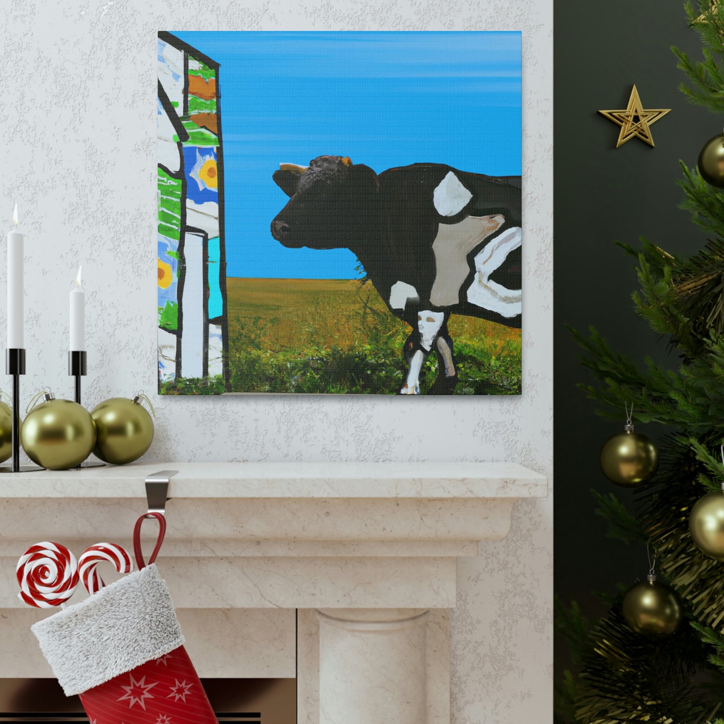 Calf in Pasturesm - Canvas