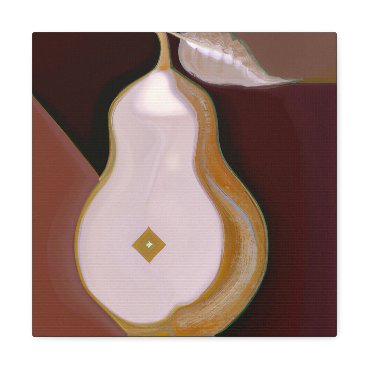 "Pear in Art Deco". - Canvas