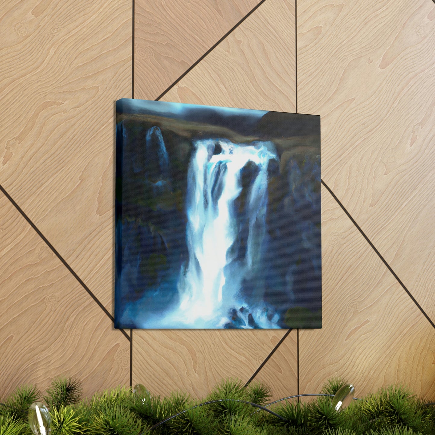 "Falling Water's Majesty" - Canvas