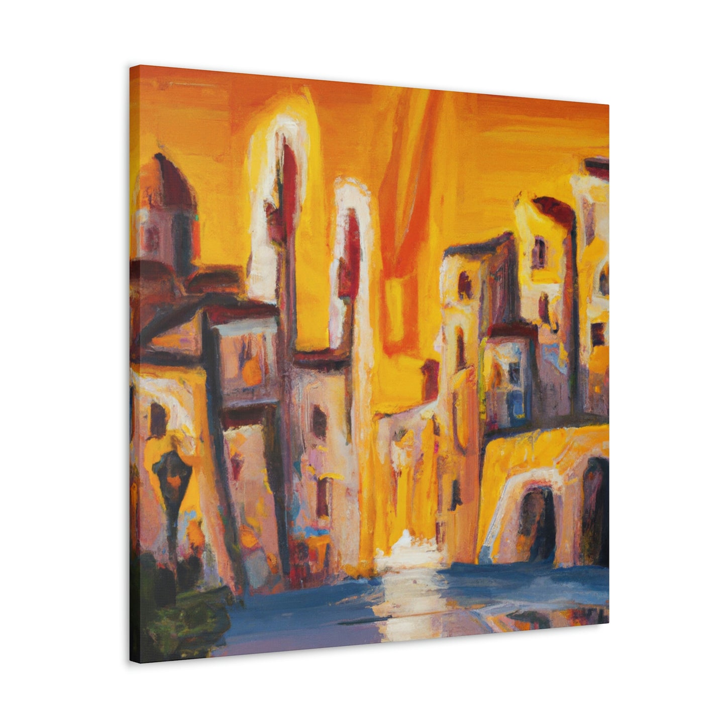 "Mediterranean Blue Reflection" - Canvas