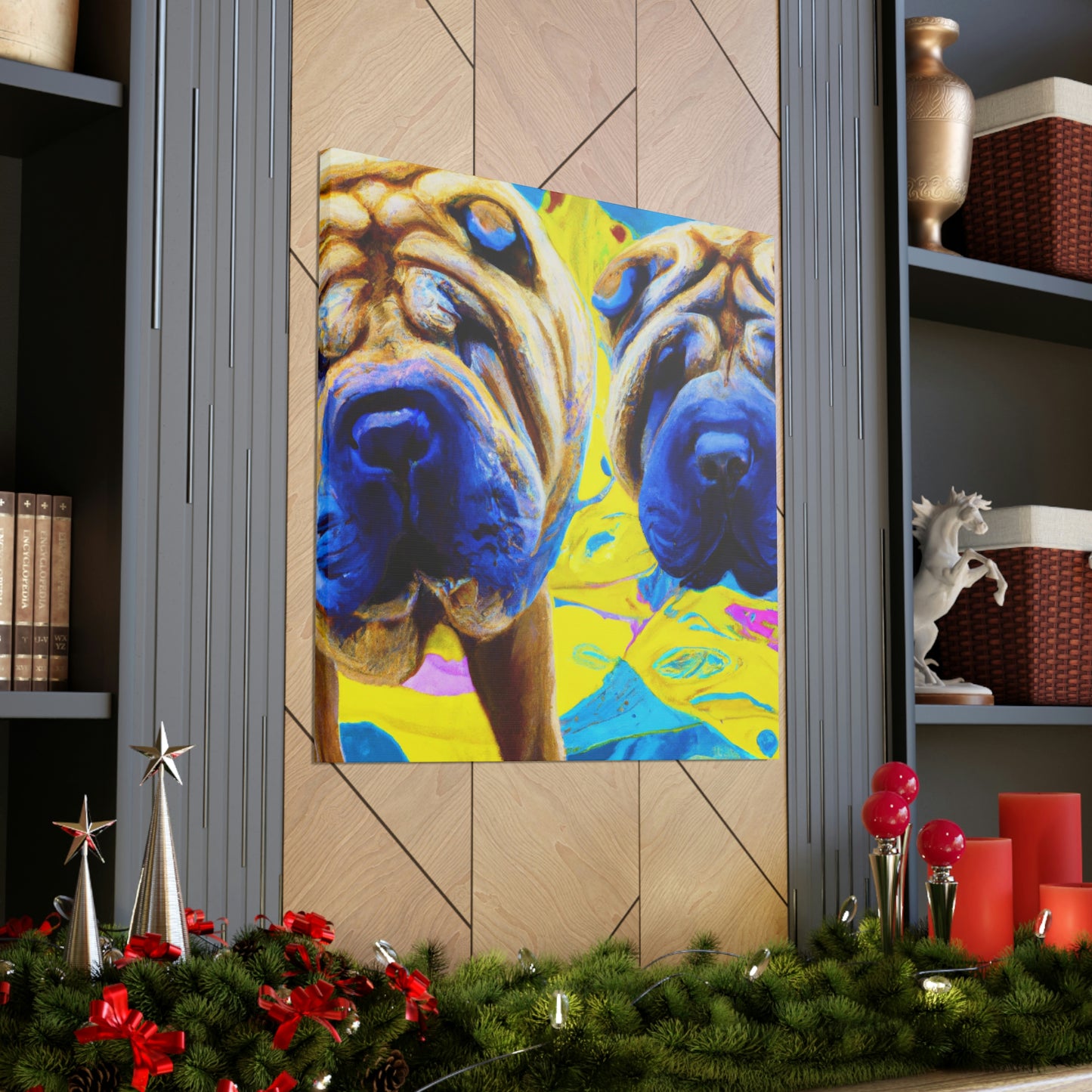 Sleeping Shar Pei Dream - Canvas