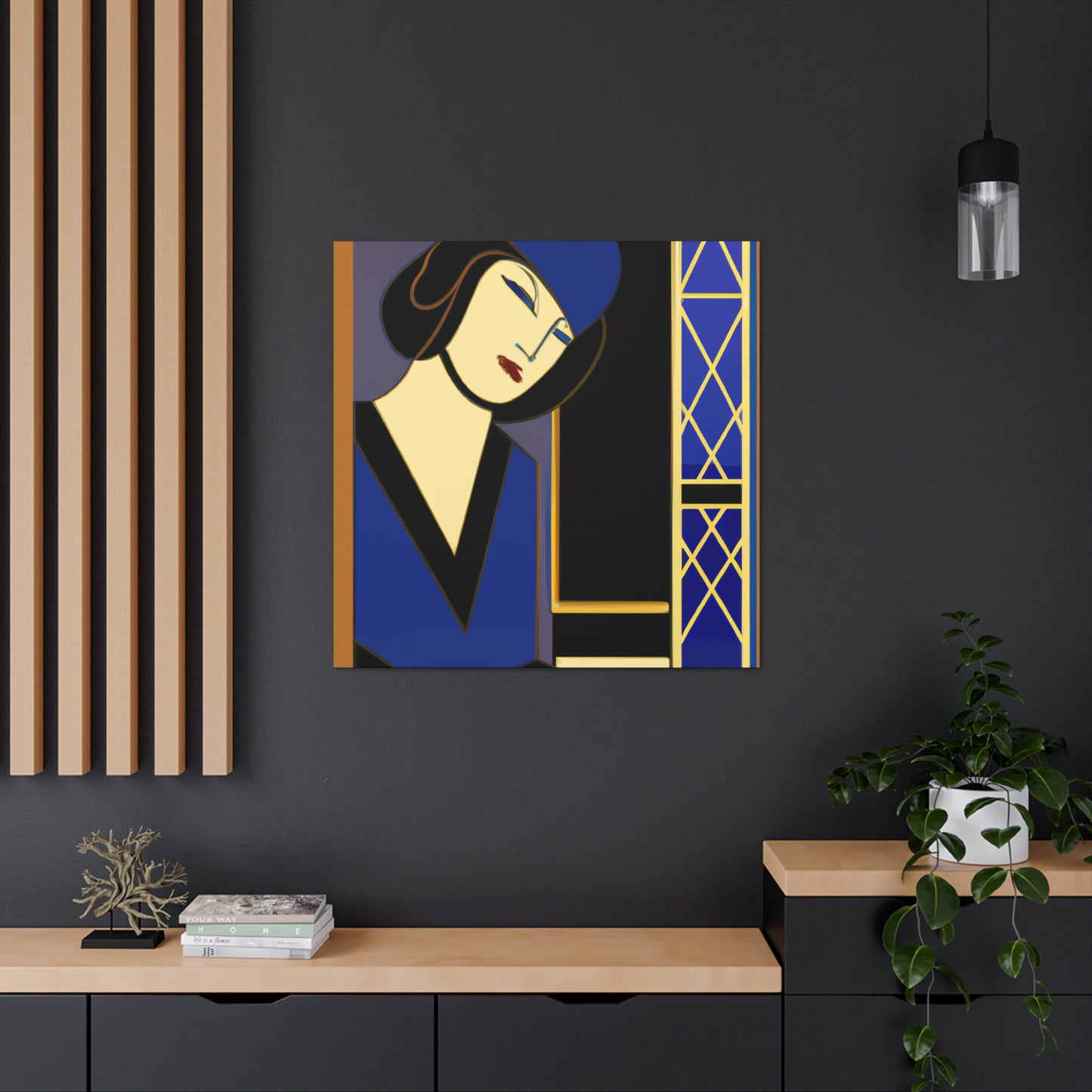 "Roaring Flapper Splendor" - Canvas