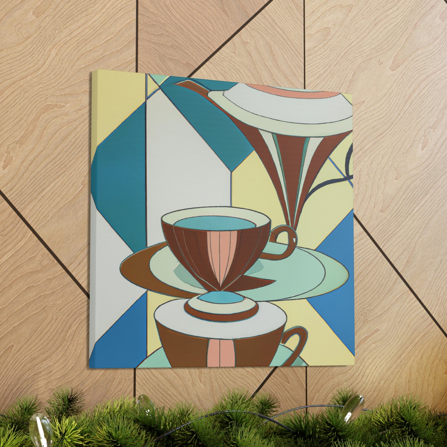 "Brewing Art Deco Tea" - Canvas