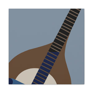 "Mandolin Minimalism Melody" - Canvas