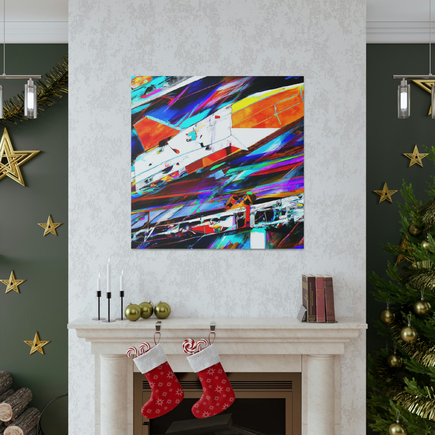 "Space Shuttle Fauvism" - Canvas