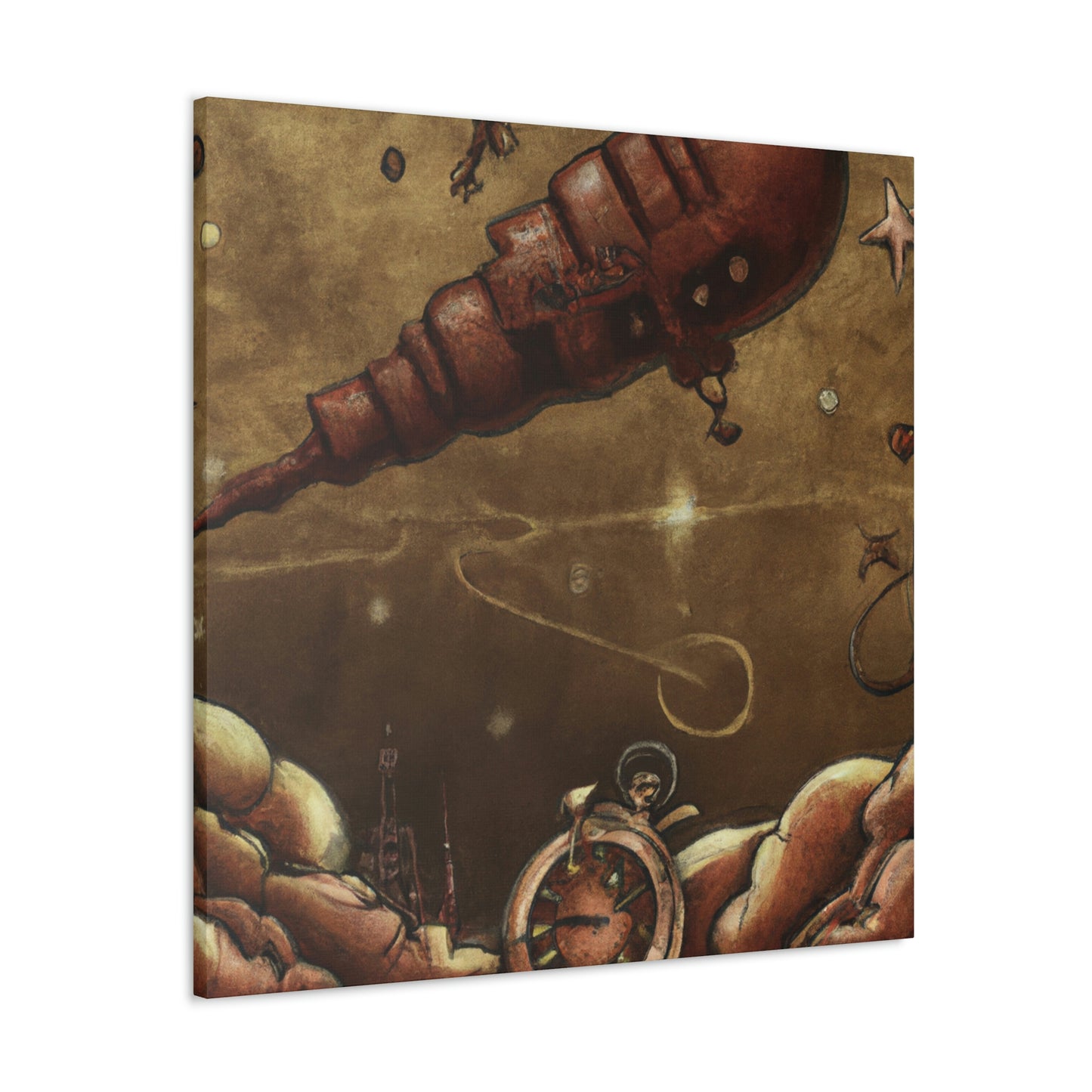 Meteor in Steampunk - Canvas