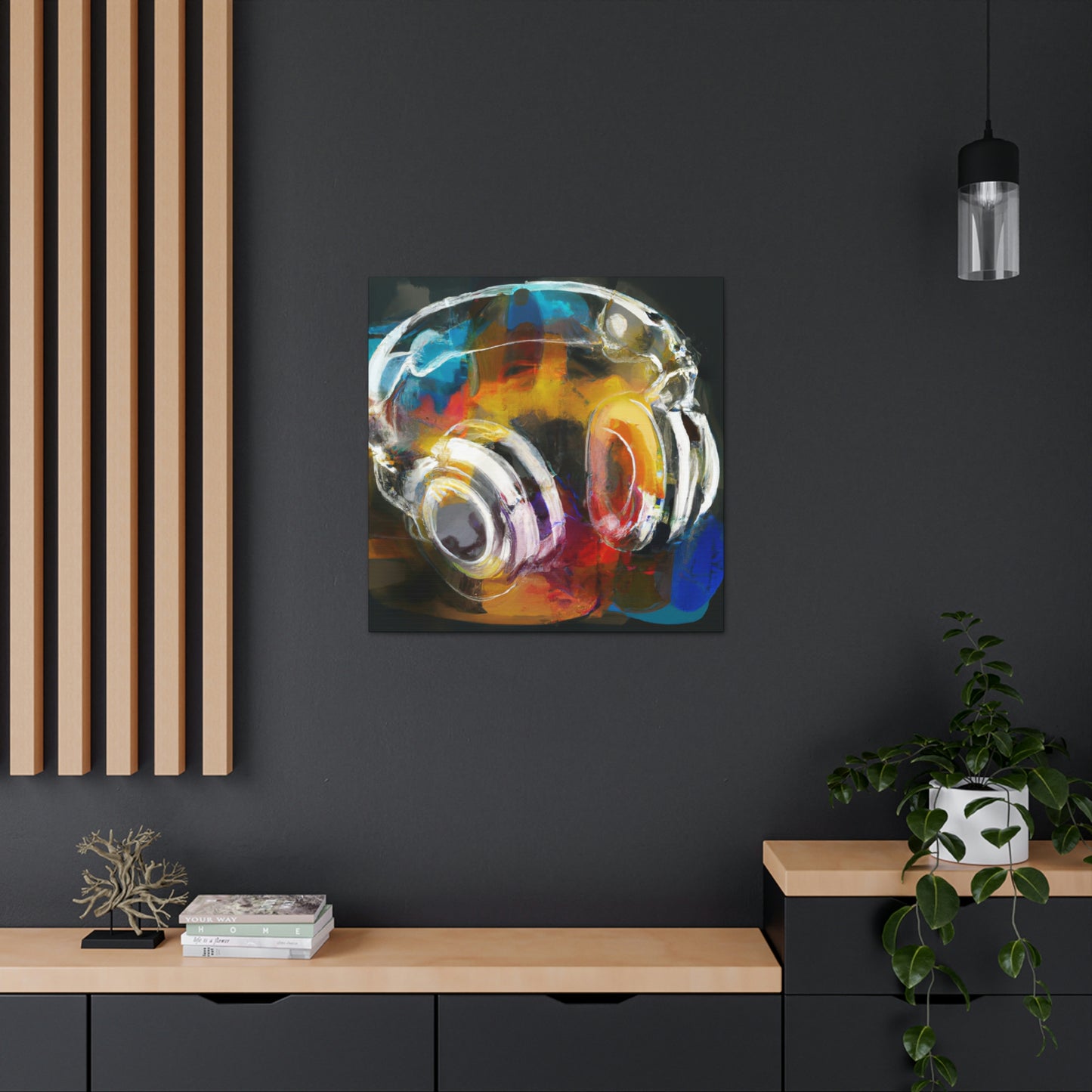 "Headphone Music Dreaming" - Canvas