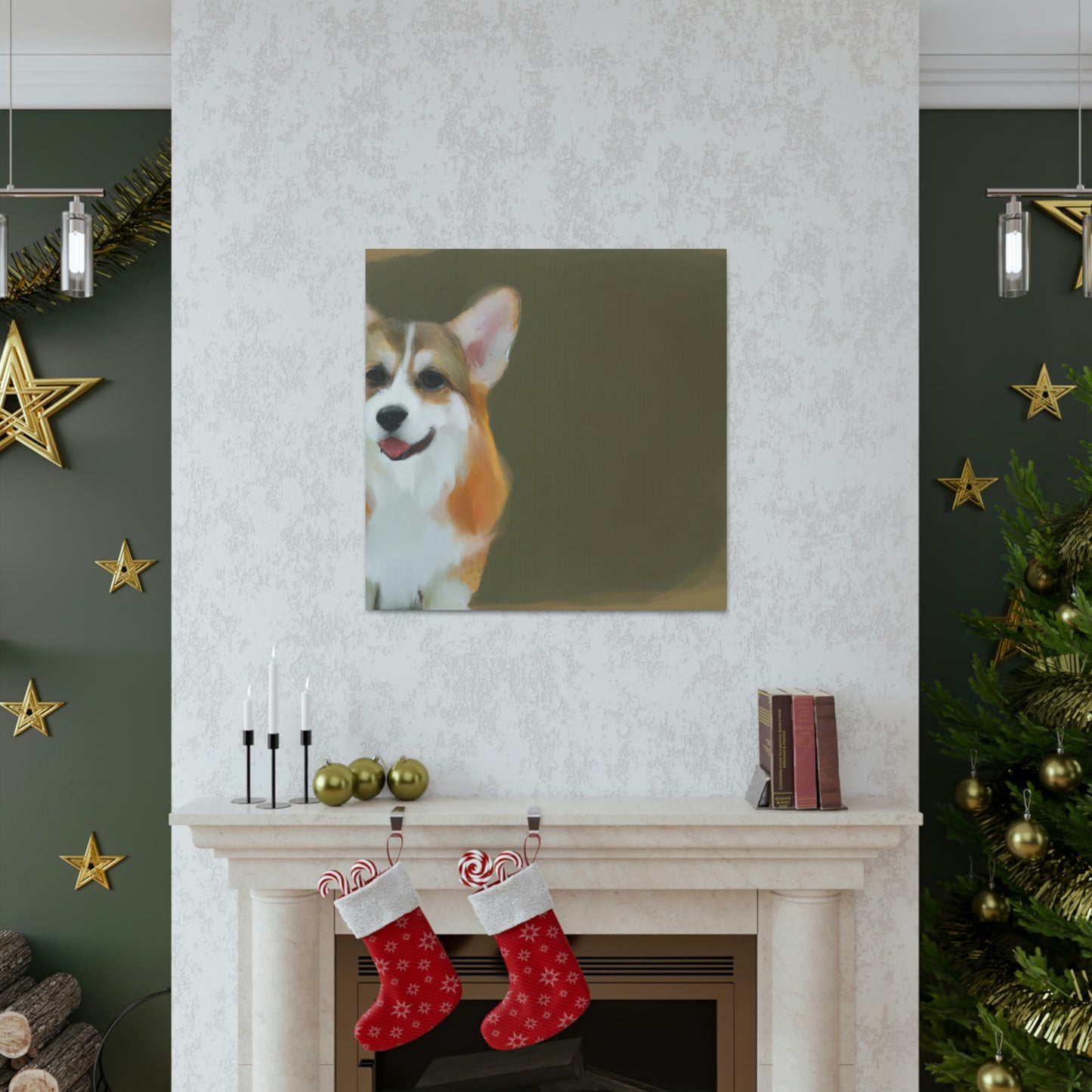 "Companionship of Corgis" - Canvas