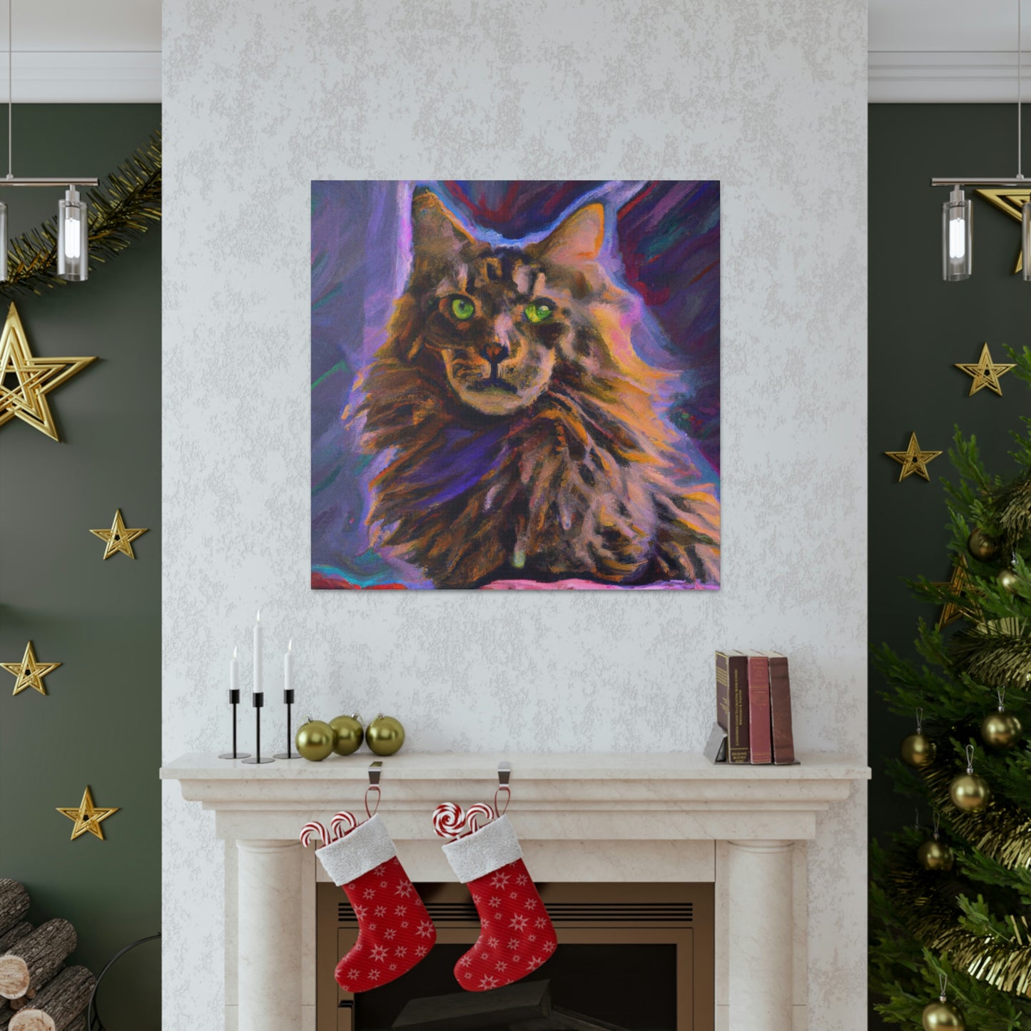 Fur of Maine Coon - Canvas