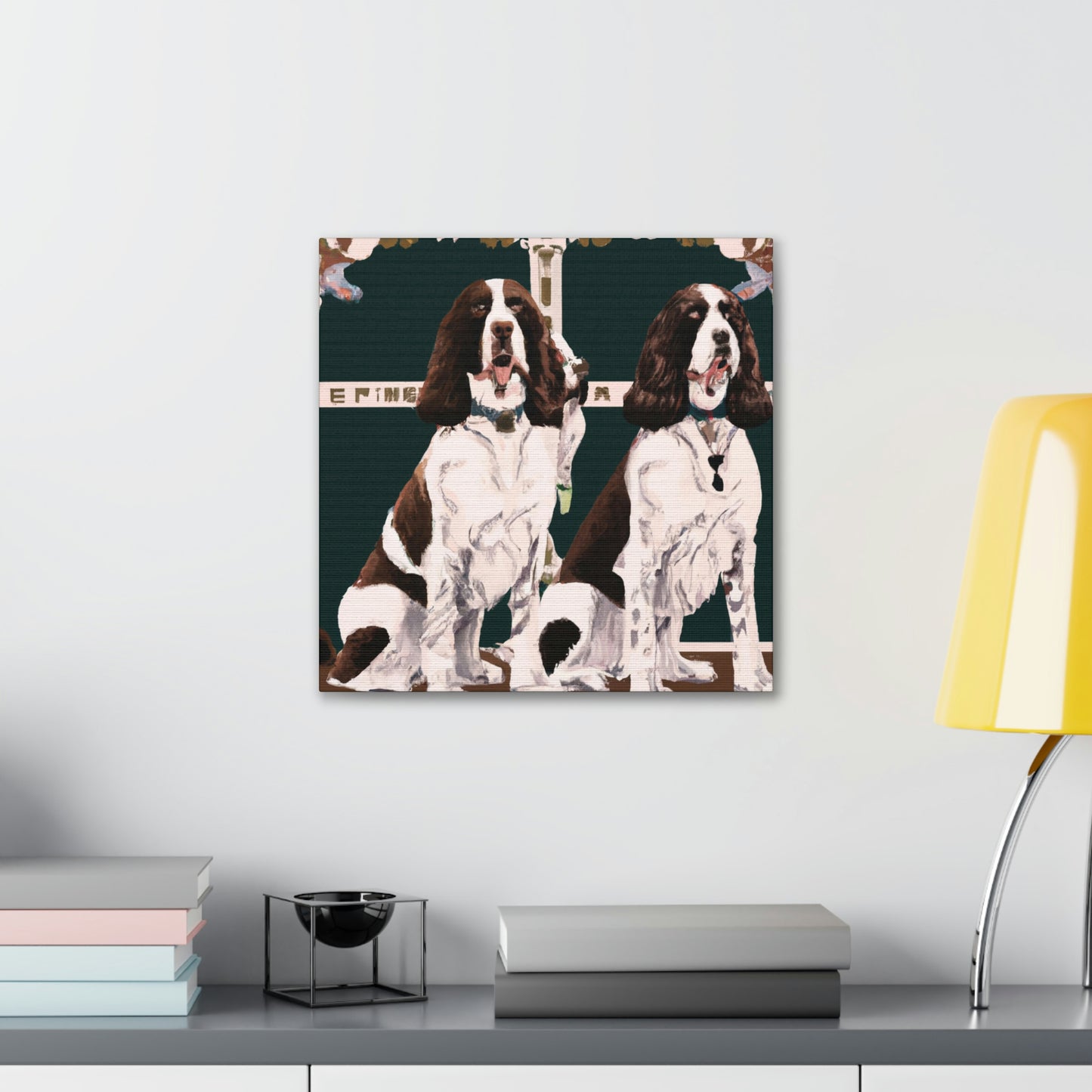 "Sprightly Springers Sparkle" - Canvas