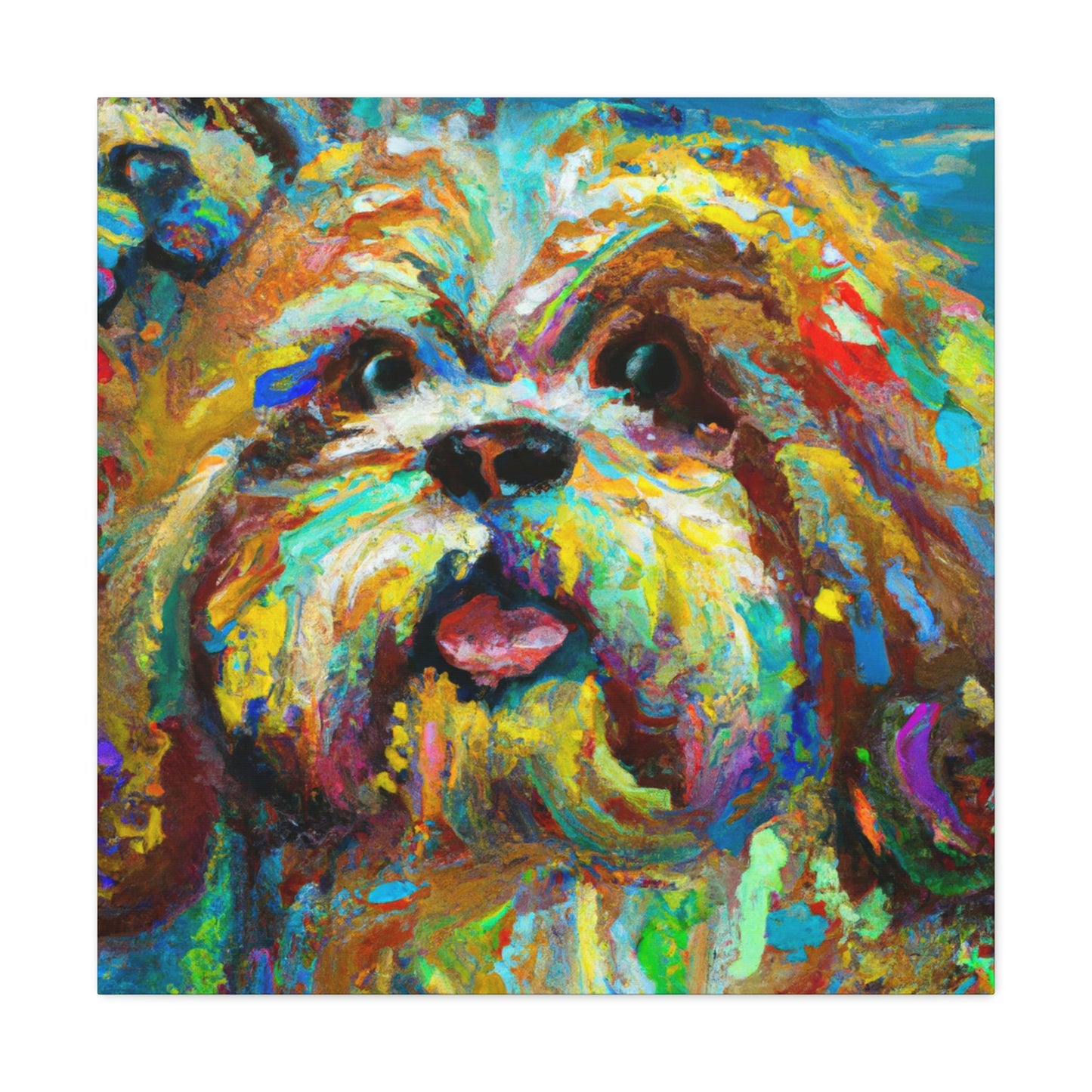 Shih Tzu Fauvism - Canvas