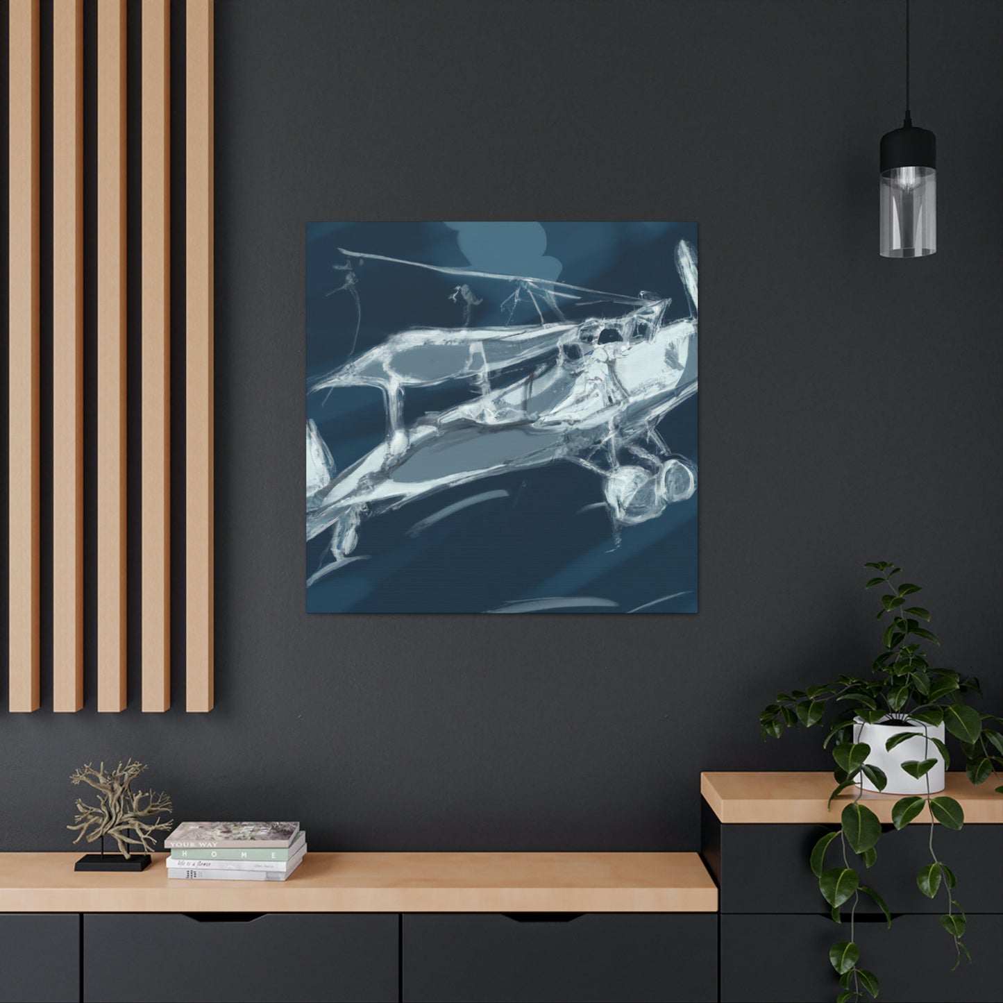 "Vintage Plane Aviator" - Canvas