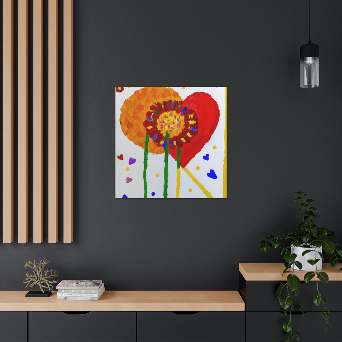 "Love Blooms Forever" - Canvas