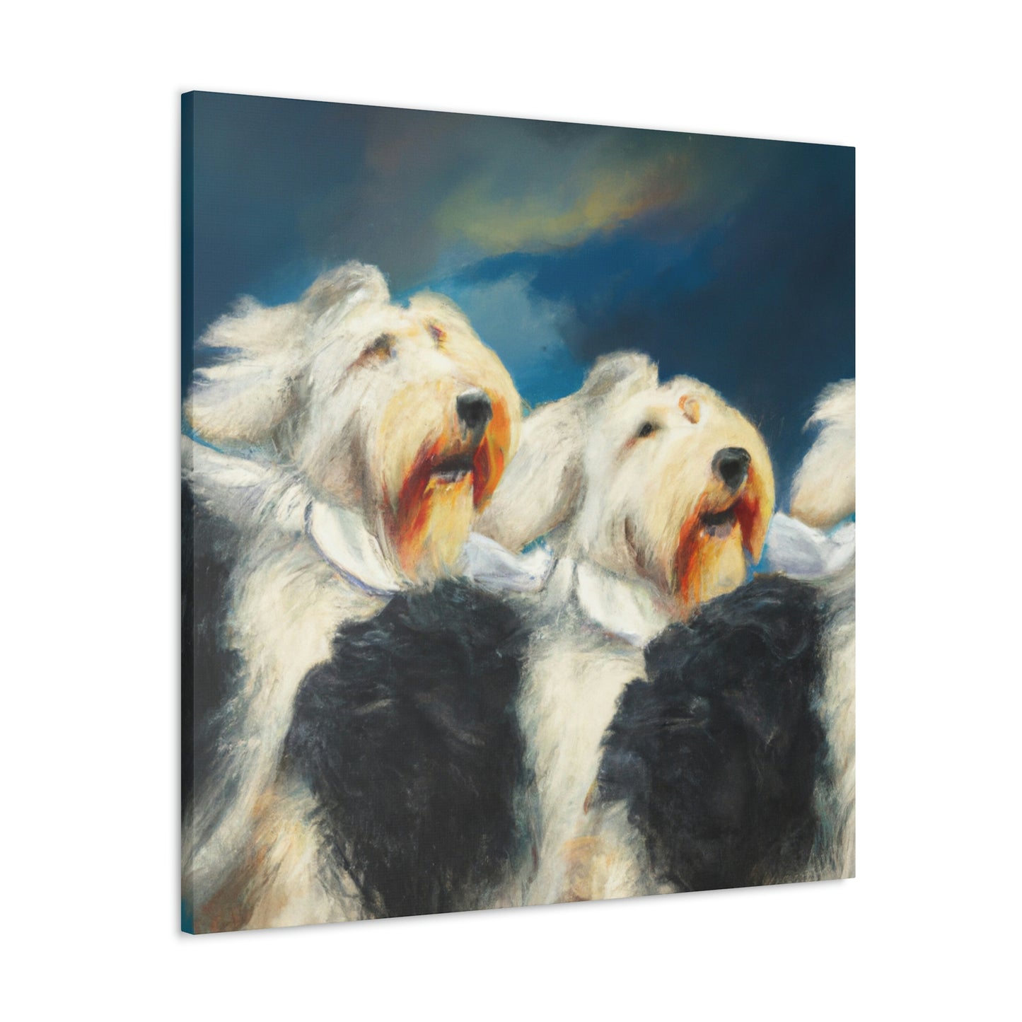 "Surreal Sheepdog Dreaming" - Canvas