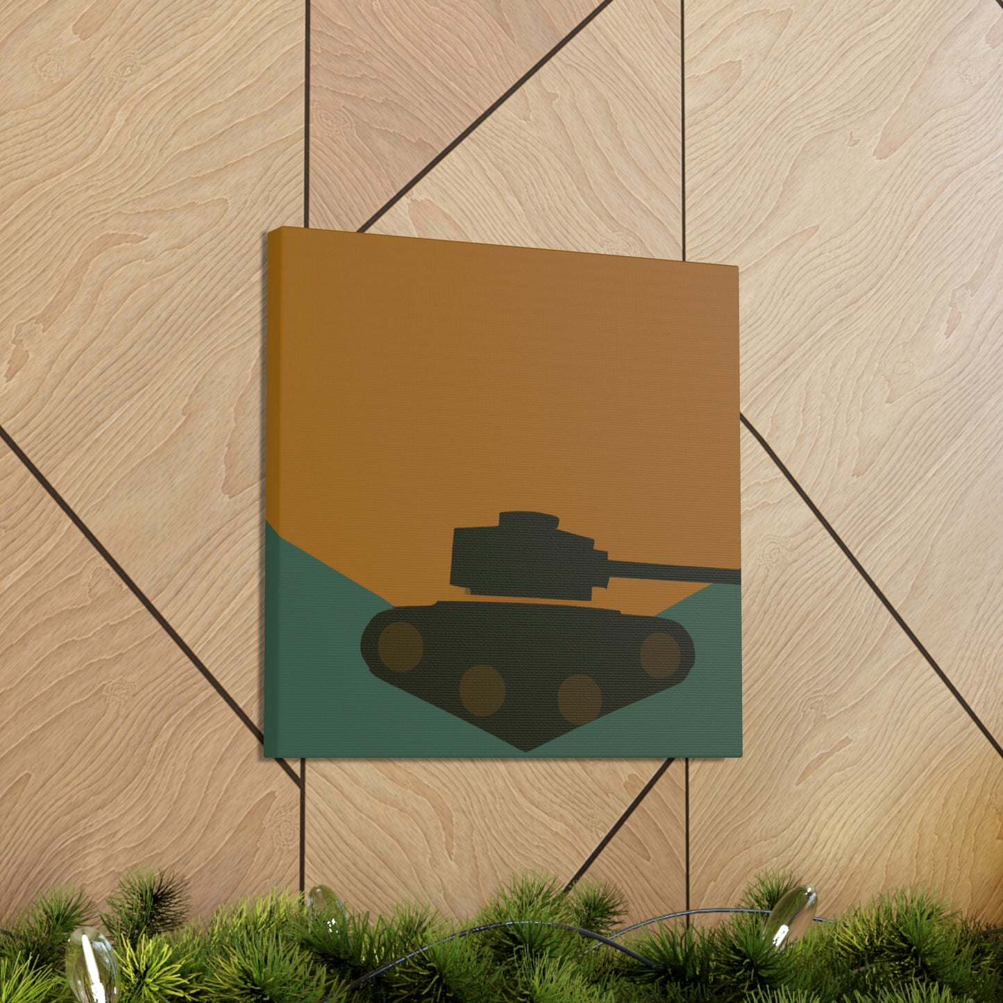 "Tank Turret Simplicity" - Canvas