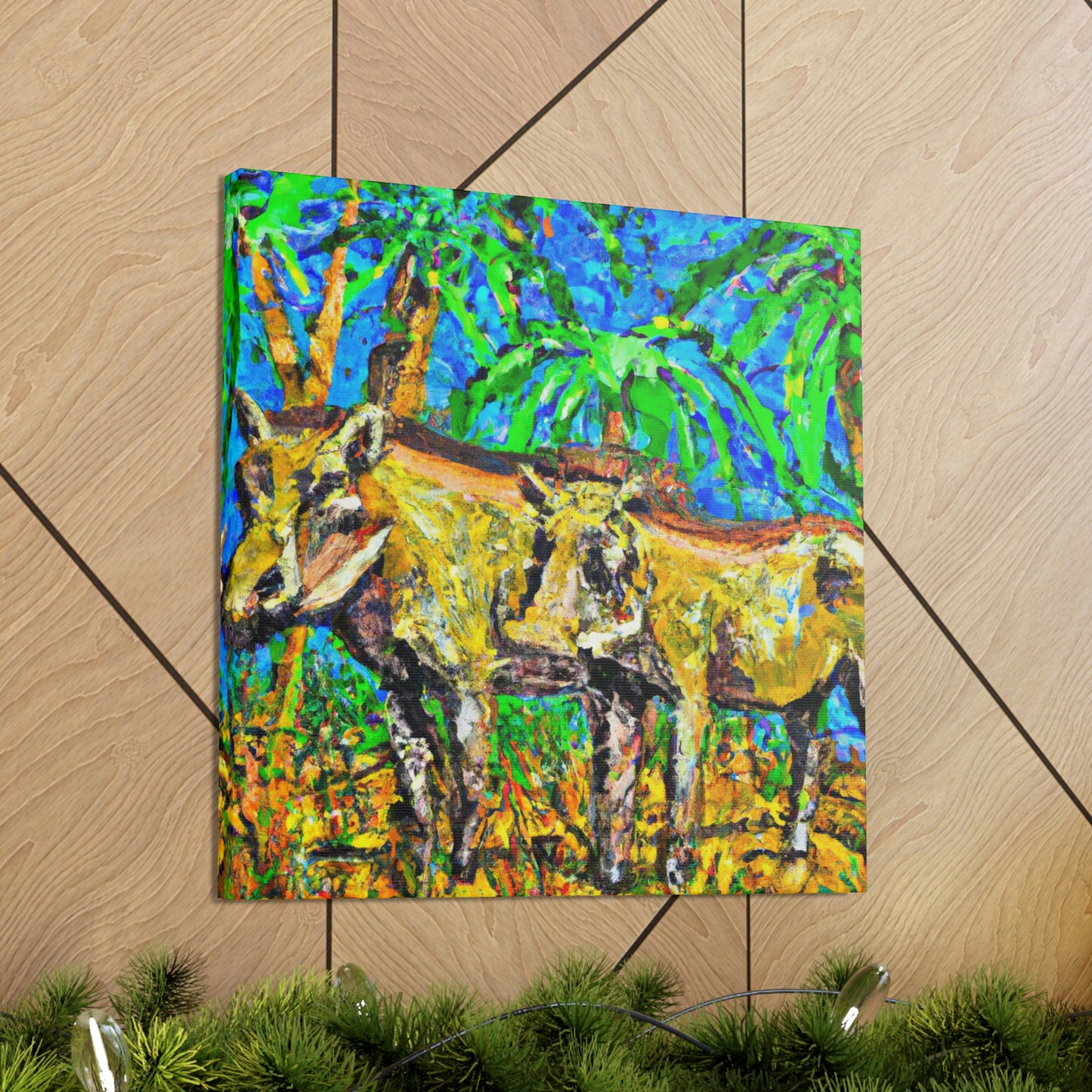 "Warthog in Turmoil" - Canvas